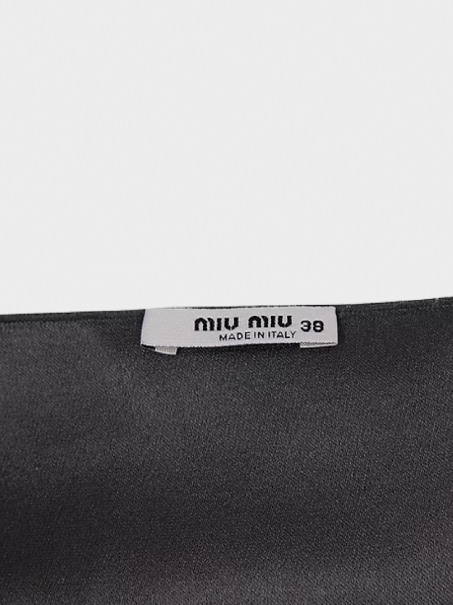 Miu Miu SS 2007 Silver Halter and White Skirt Dress