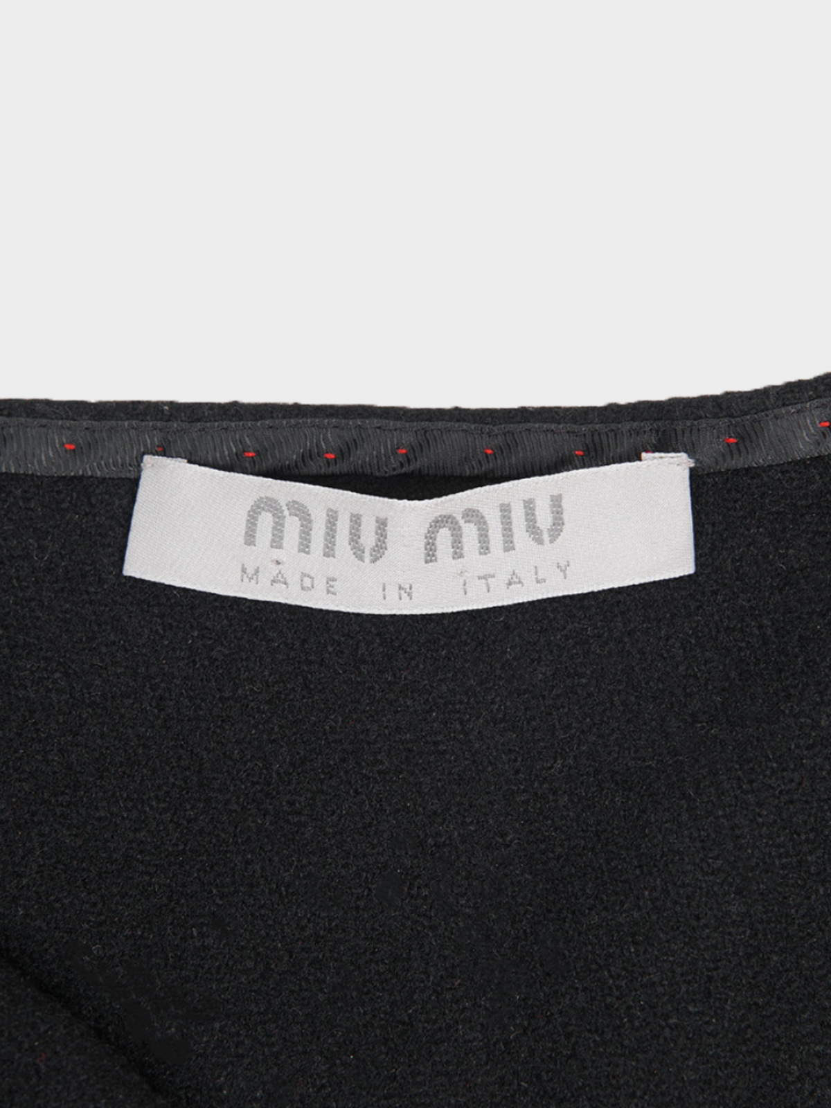 Miu Miu FW 2000 Halter Neck Wool Dress