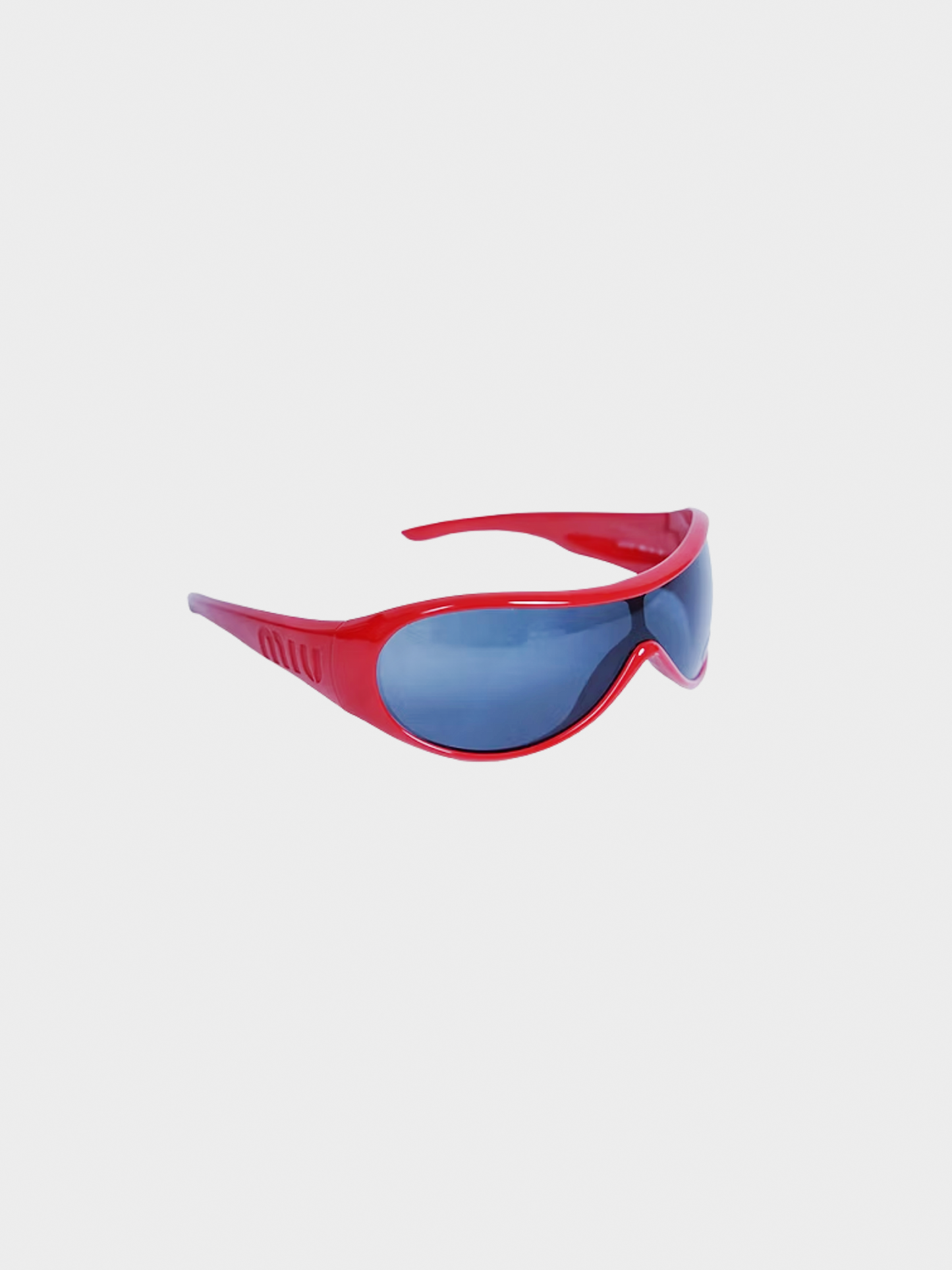 Miu Miu 2000s Red Visor Sunglasses