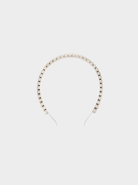 Miu Miu 2010s Silver Rhinestone Headband