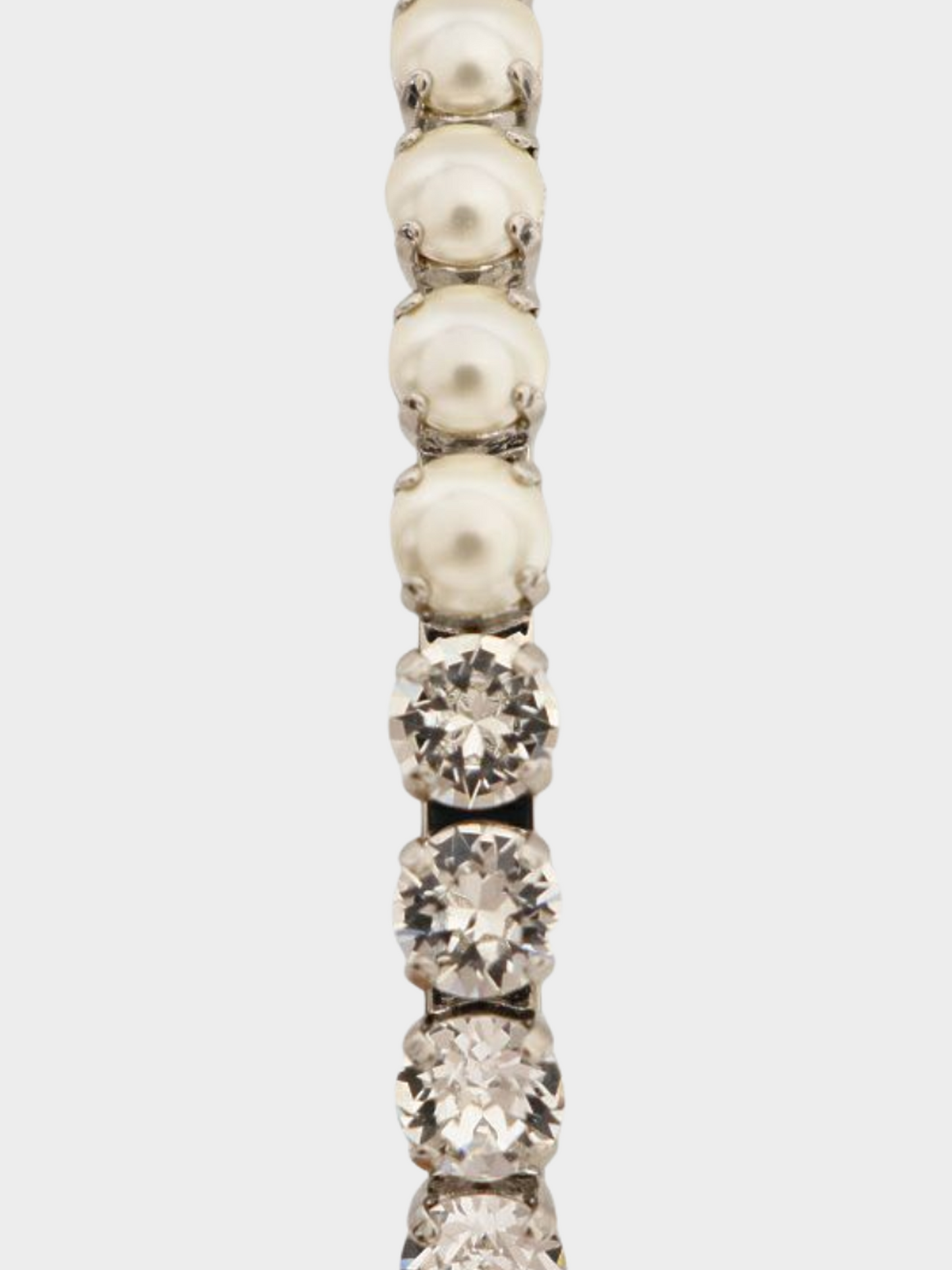 Miu Miu 2010s Silver Rhinestone Headband