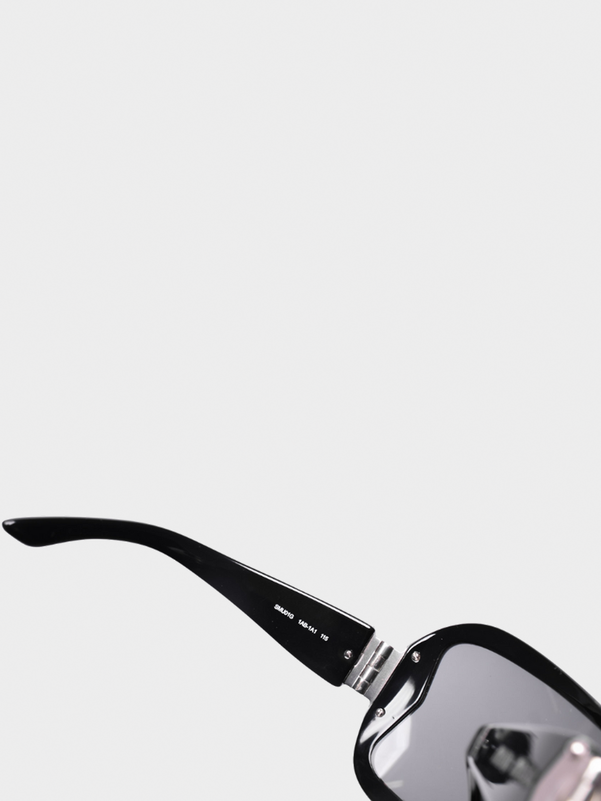 Miu Miu FW 2010 Black Shield Logo Sunglasses
