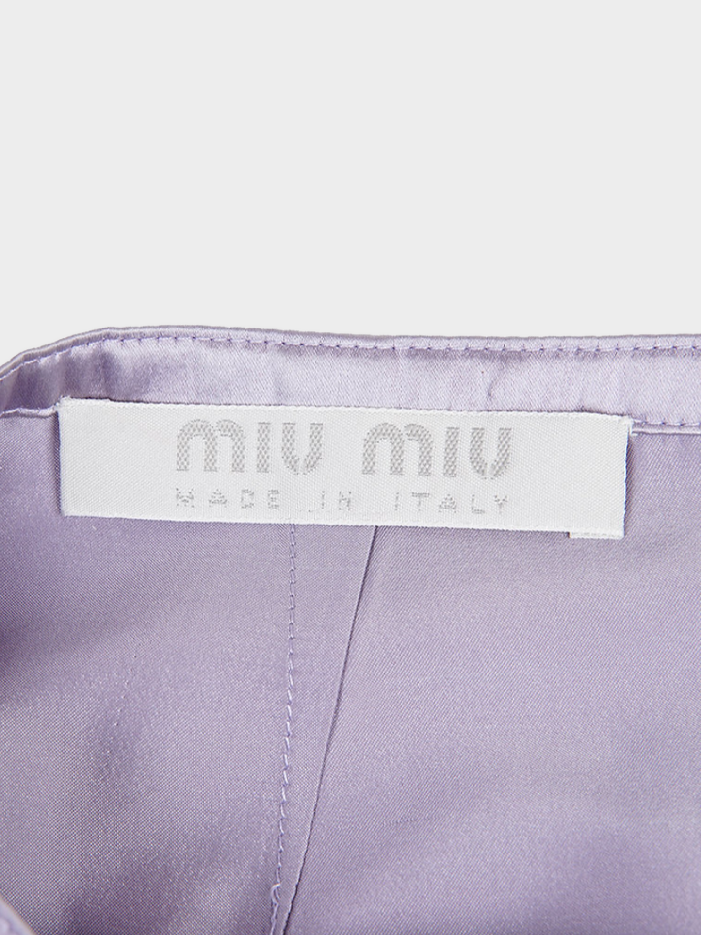 Miu Miu SS 1998 Purple Satin Midi Skirt