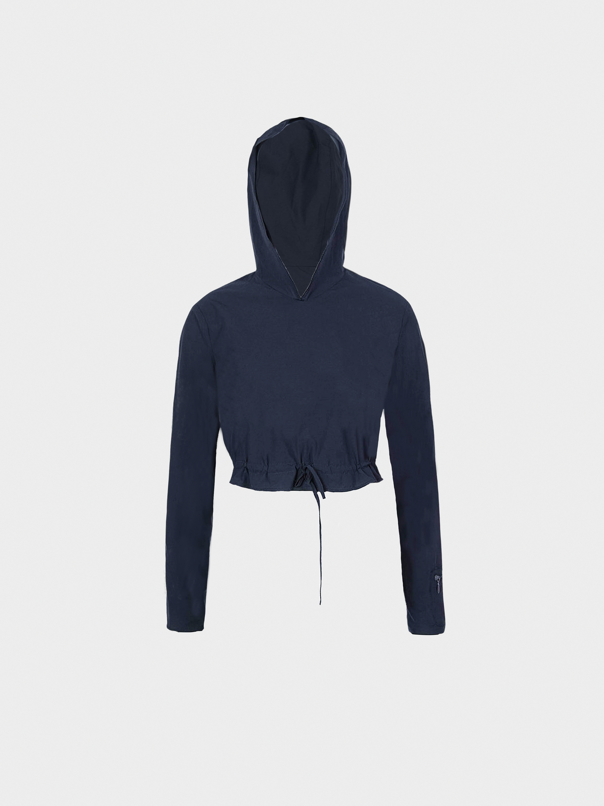 Miu Miu SS 1999 Navy Hooded Longsleeve Top