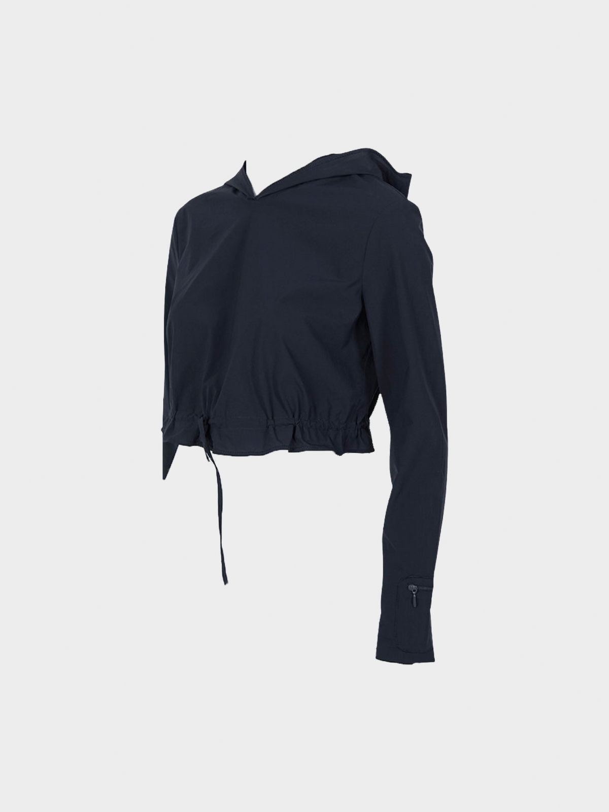 Miu Miu SS 1999 Navy Hooded Longsleeve Top