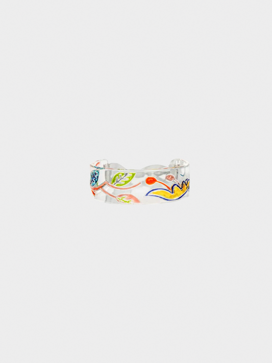 Miu Miu SS 2014 Runway Lucite Painted Choker Necklace