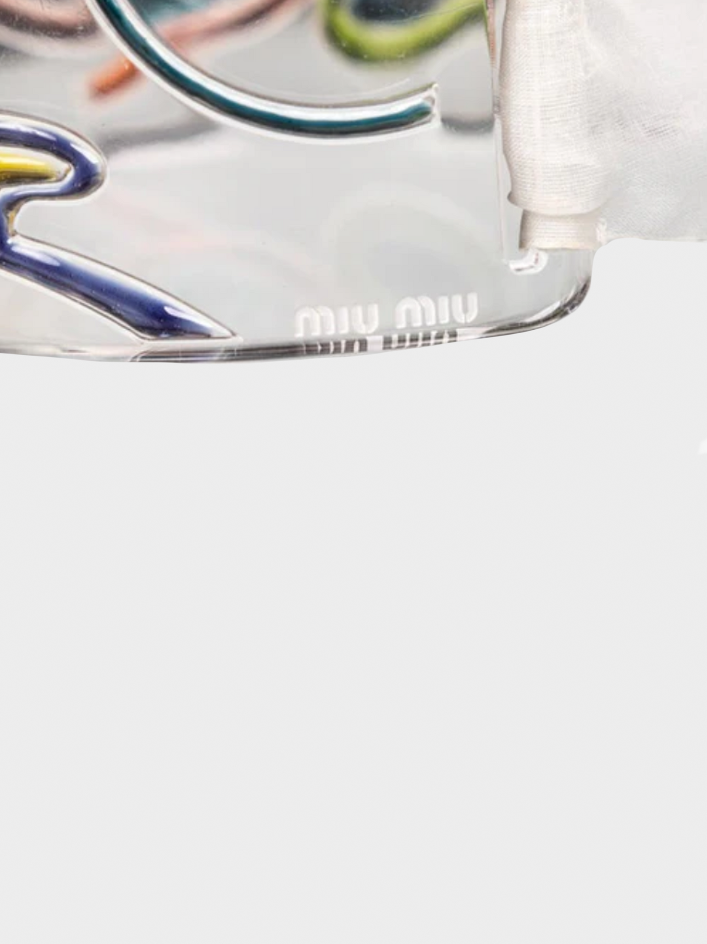 Miu Miu SS 2014 Runway Lucite Painted Choker Necklace