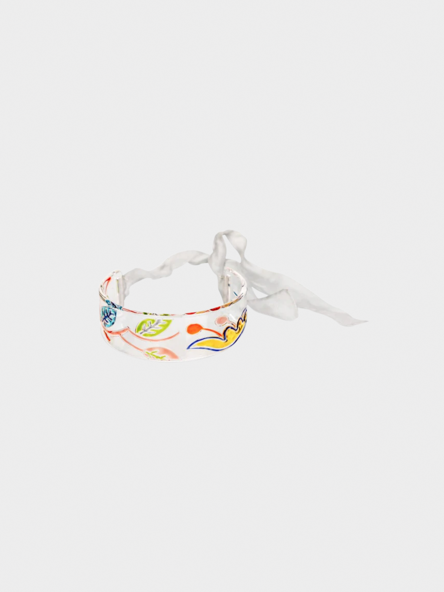 Miu Miu SS 2014 Runway Lucite Painted Choker Necklace