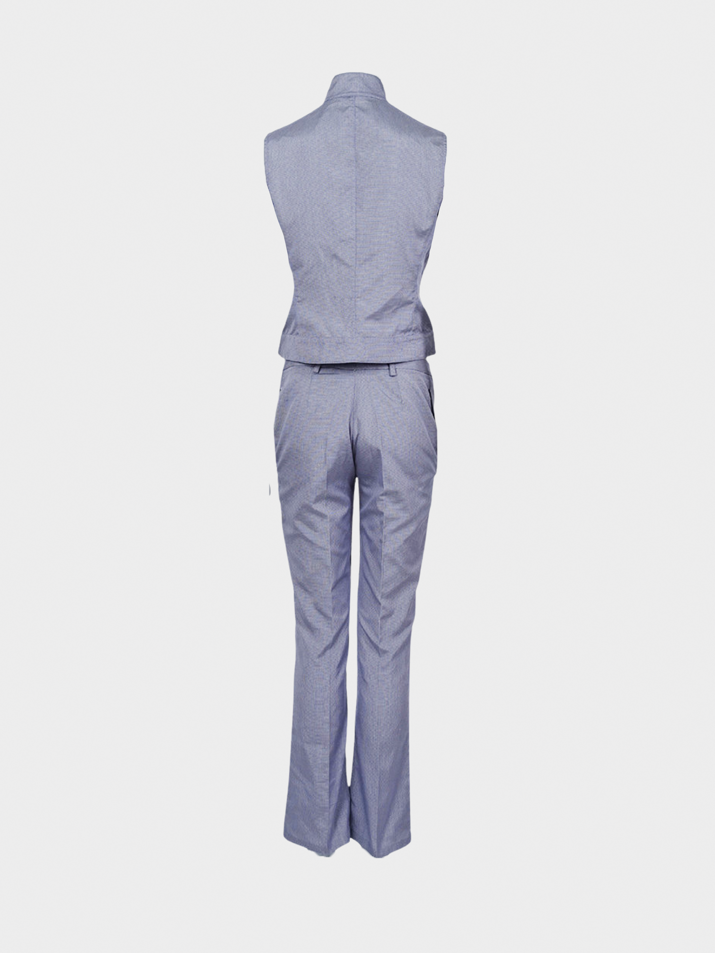 Miu Miu SS 2000 Indigo Grey Vest and Pants Set