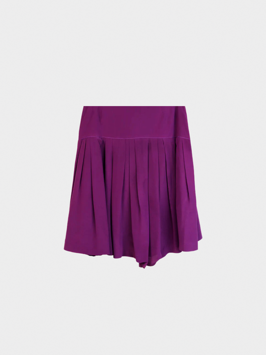 Miu Miu 2012 Purple Drop Waist Skirt
