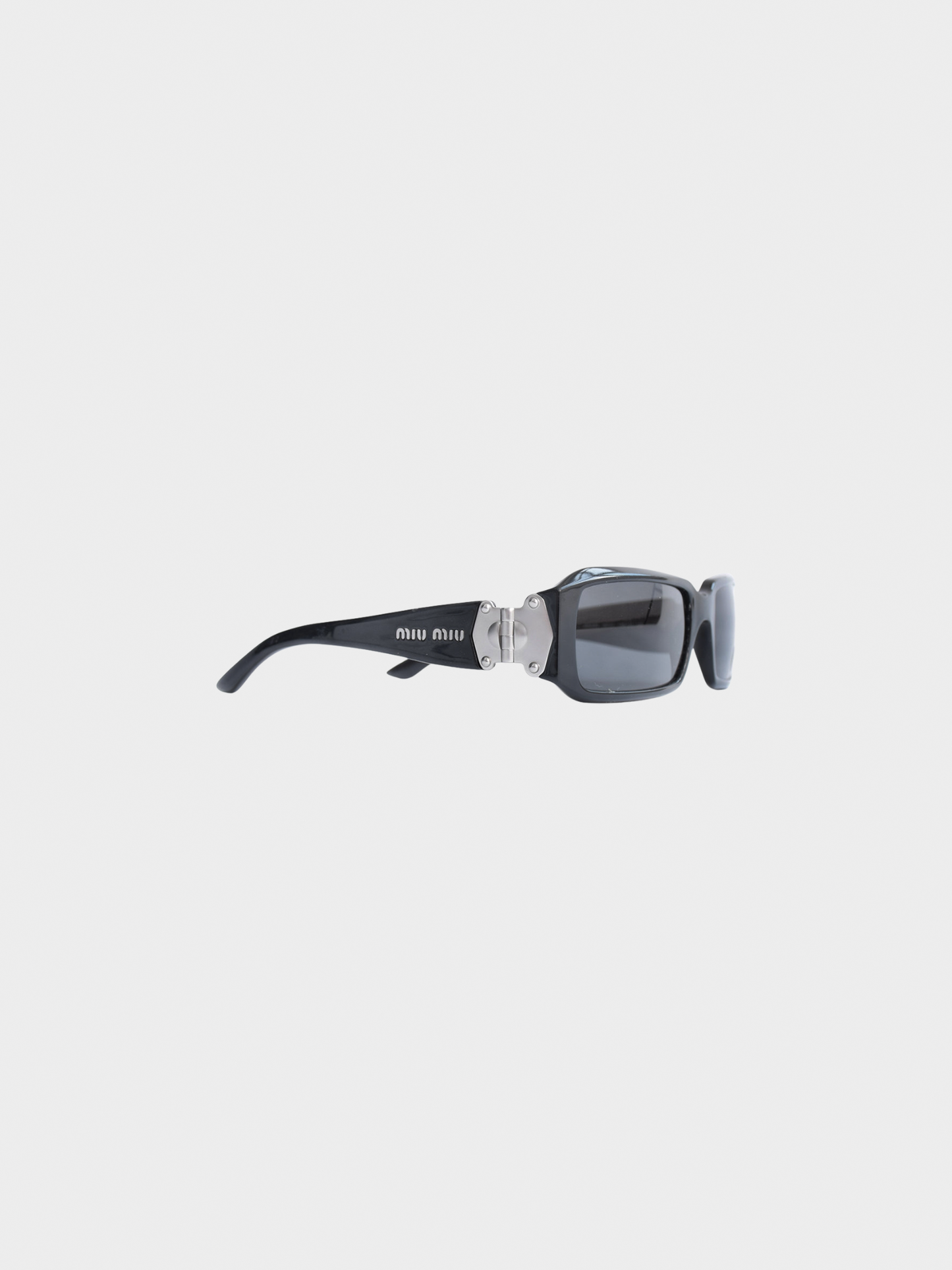 Miu Miu FW 2010 Black Logo Sunglasses