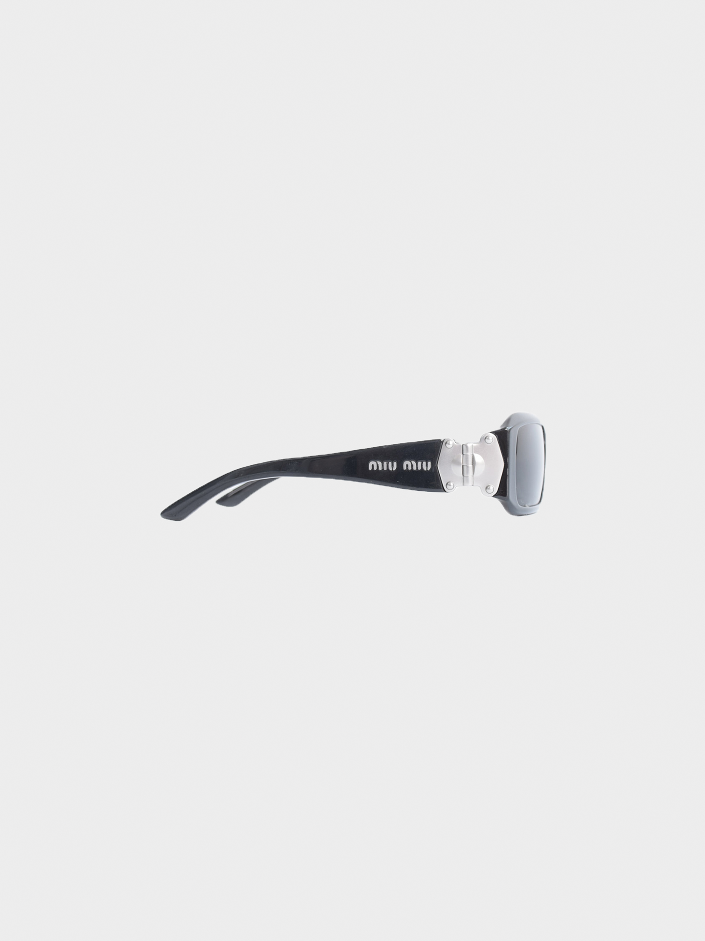 Miu Miu FW 2010 Black Logo Sunglasses