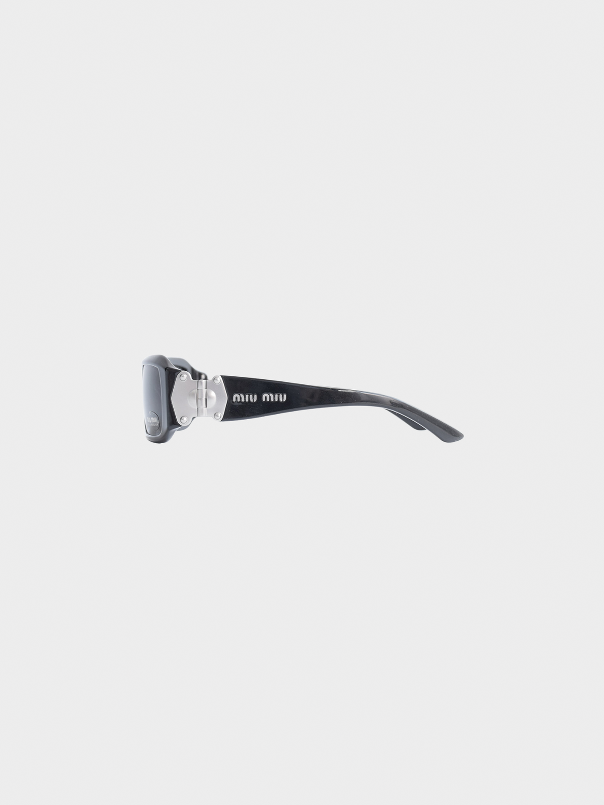 Miu Miu FW 2010 Black Logo Sunglasses