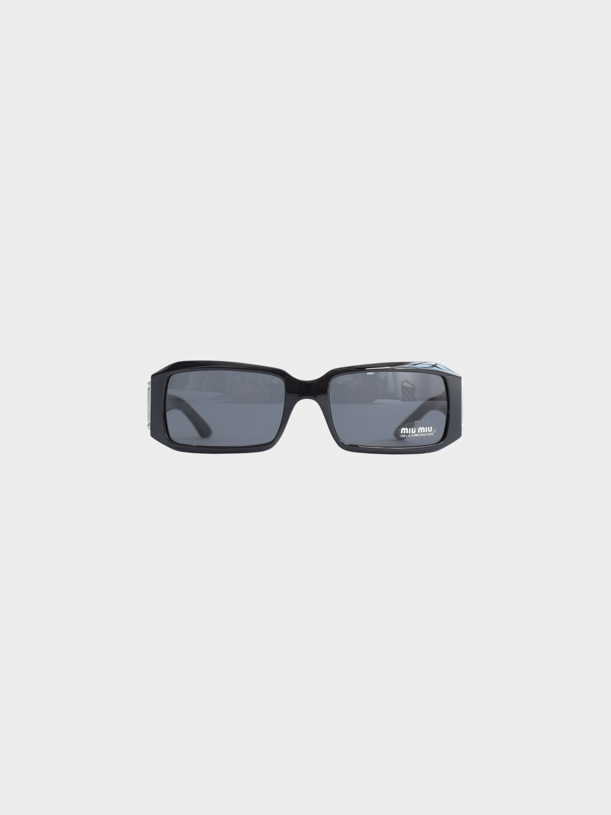 Miu Miu FW 2010 Black Logo Sunglasses