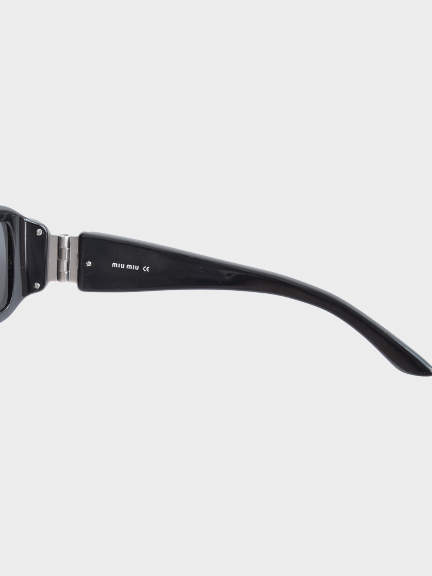 Miu Miu FW 2010 Black Logo Sunglasses