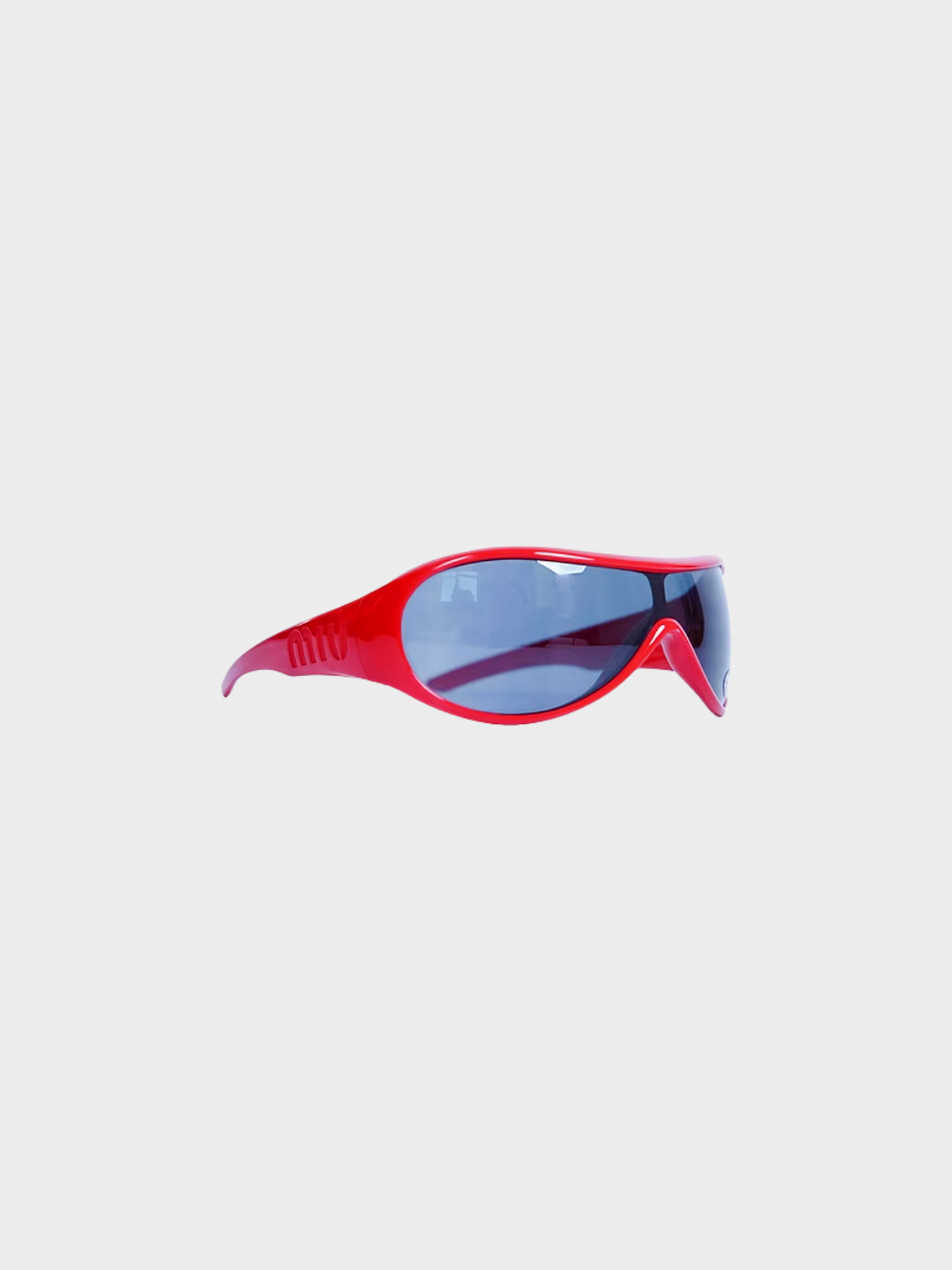 Miu Miu 2000s Red Visor Sunglasses