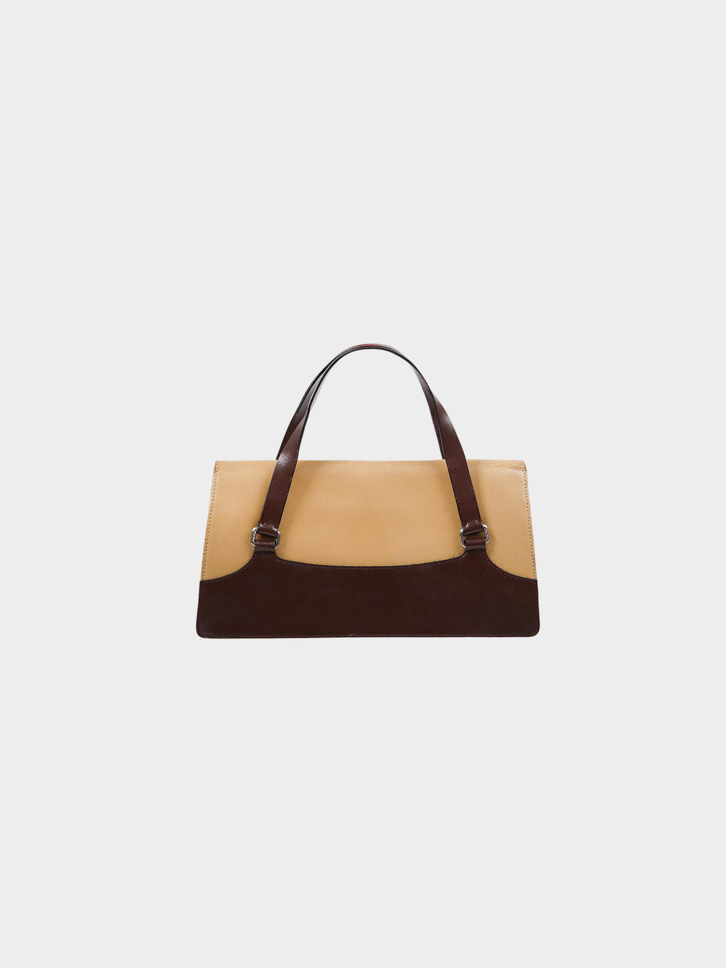 Miu Miu FW 1999 Two-Tone Brown Mini Leather Bag