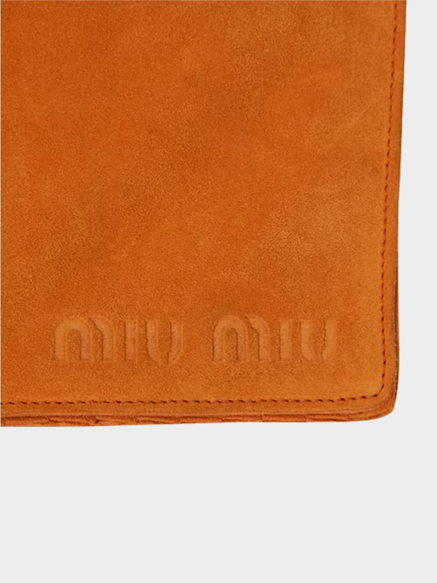 Miu Miu SS 1999 Orange Suede Bag
