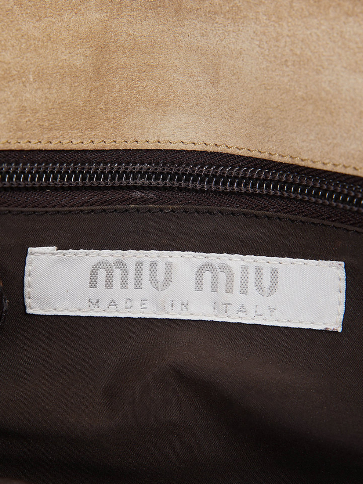 Miu Miu FW 1999 Two-Tone Brown Mini Leather Bag