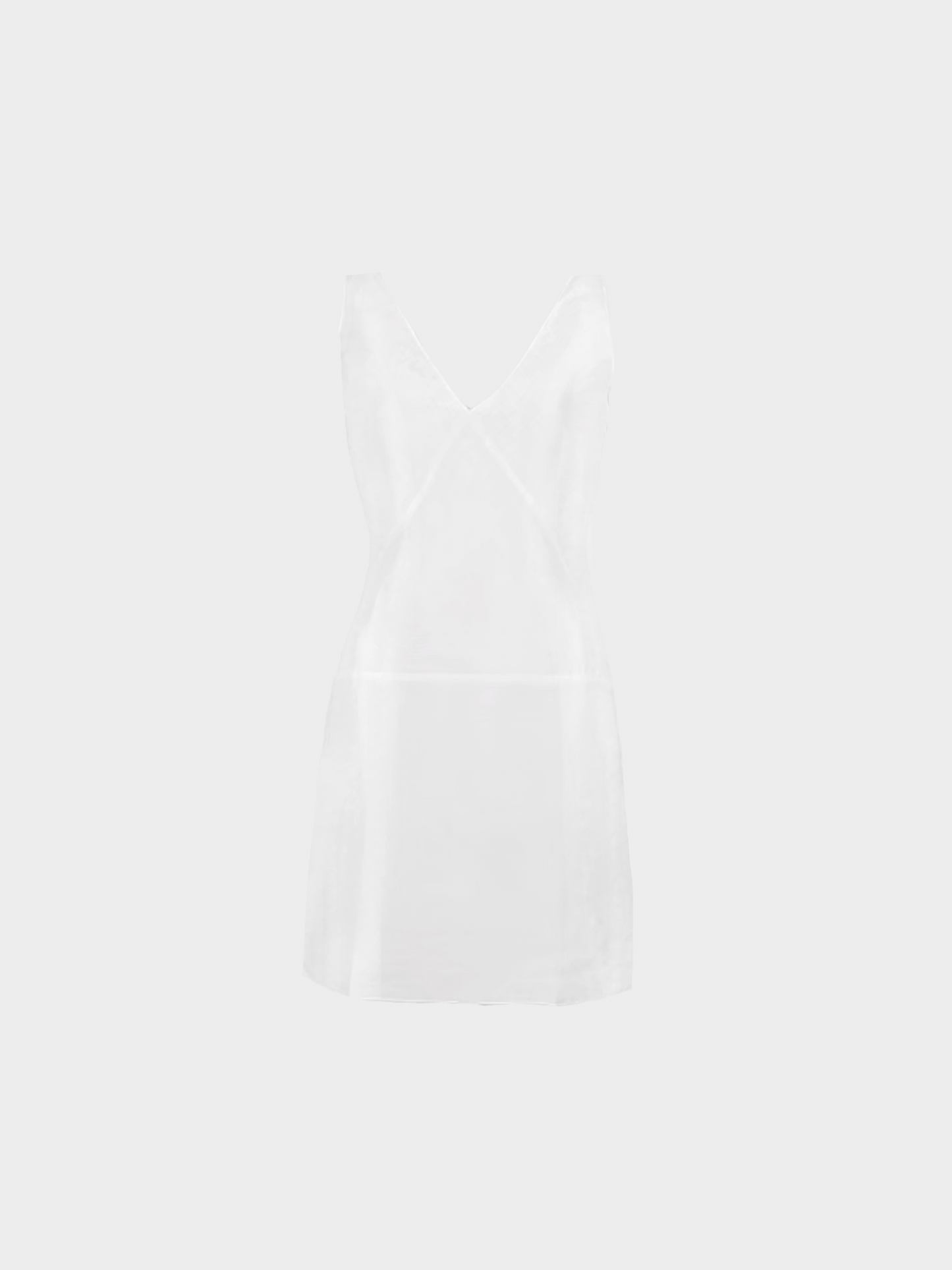 Miu Miu FW 1998 White V-Neck Mini Dress