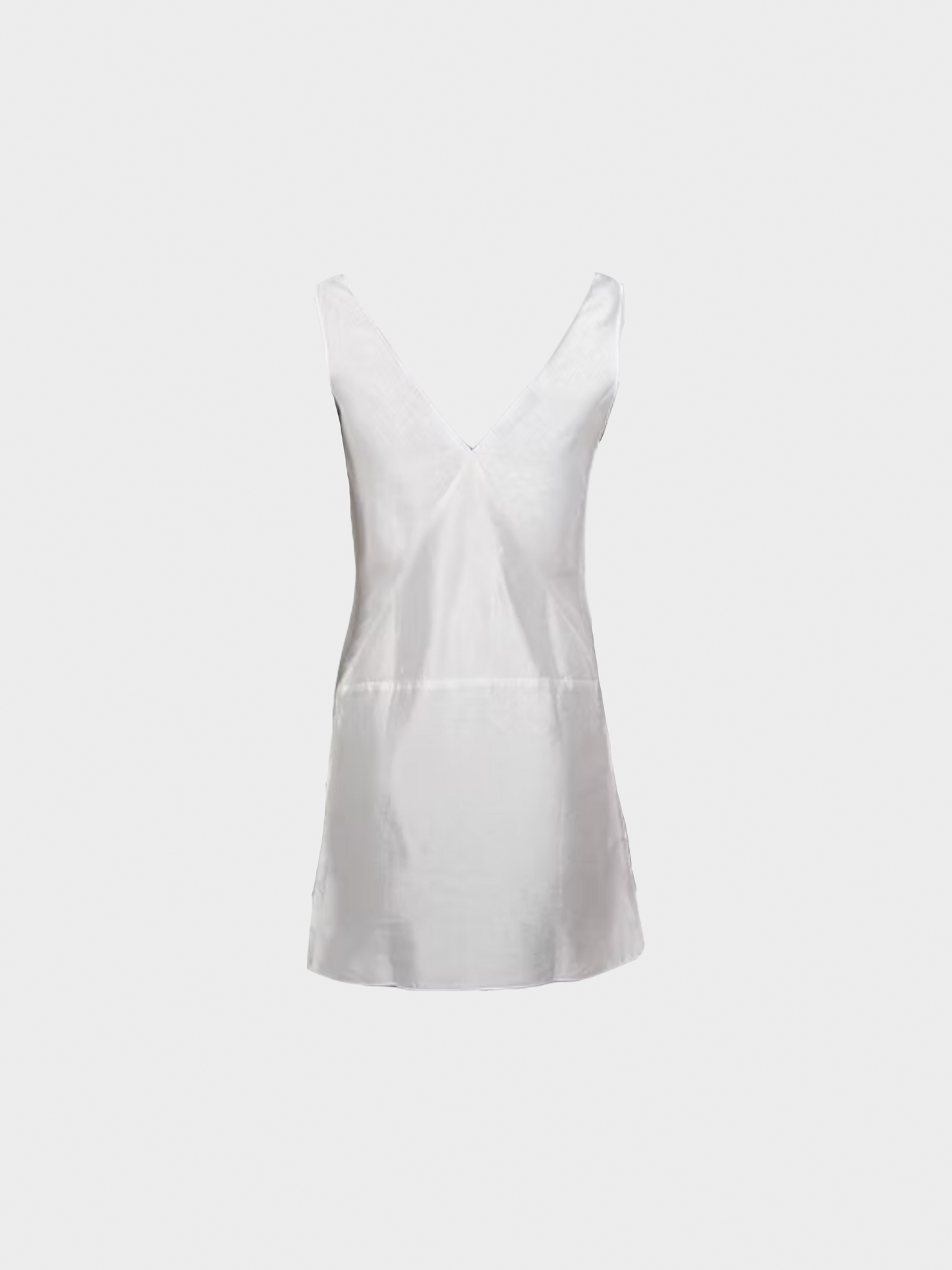 Miu Miu FW 1998 White V-Neck Mini Dress