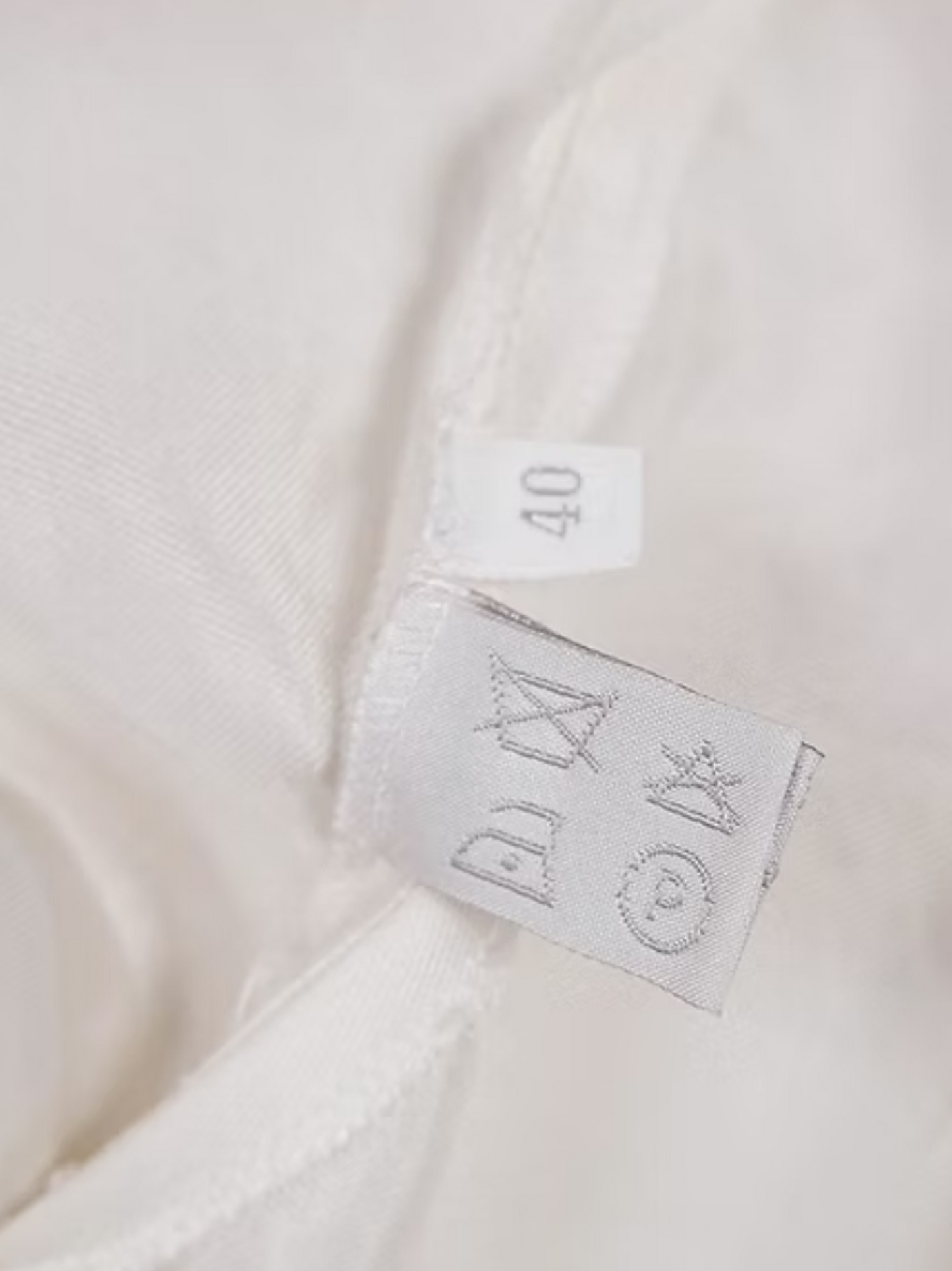 Miu Miu FW 1998 White V-Neck Mini Dress