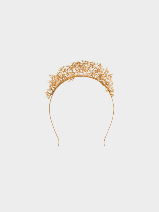 Miu Miu 2010s Golden Pearl headband