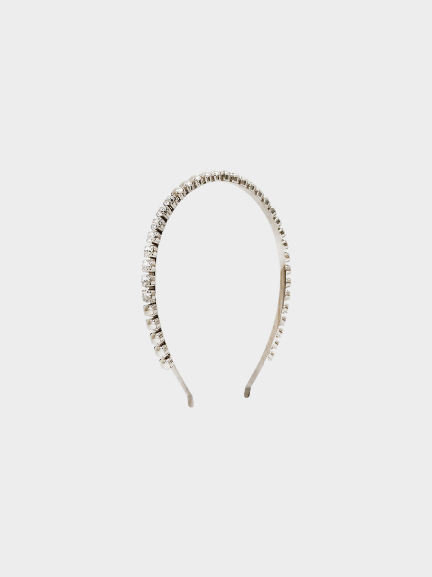 Miu Miu 2010s Silver Rhinestone Headband