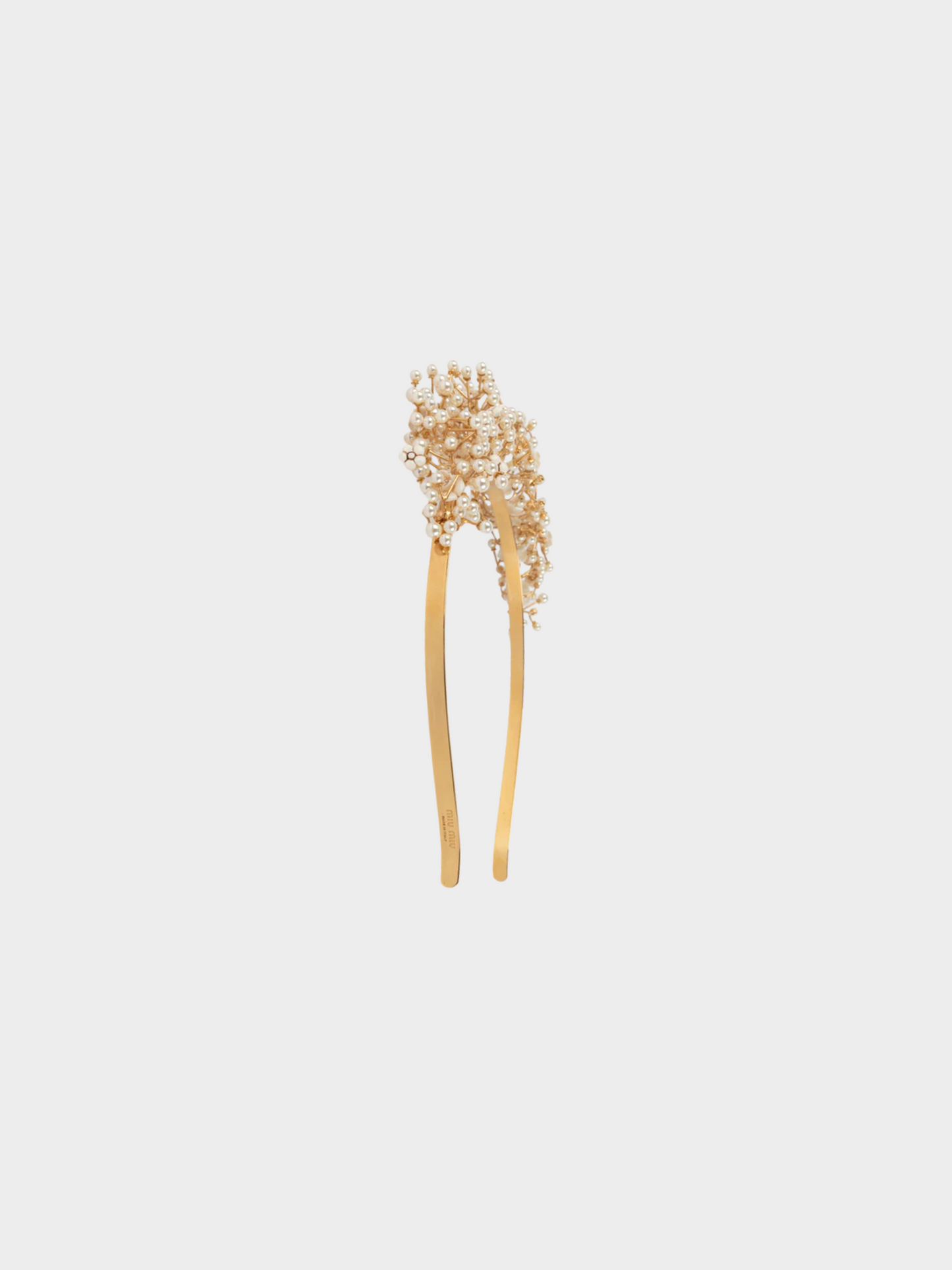 Miu Miu 2010s Golden Pearl headband