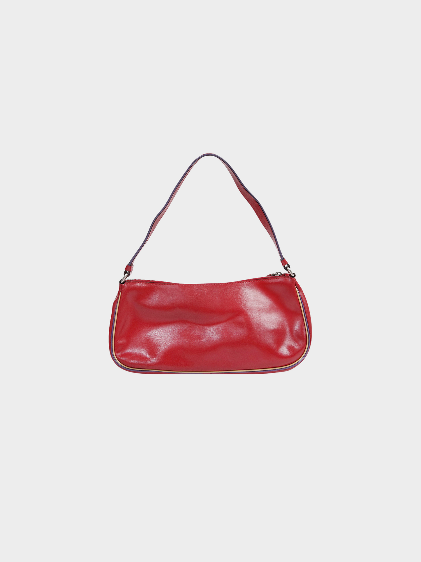 Miu Miu SS 2000 Red Leather Shoulder Bag