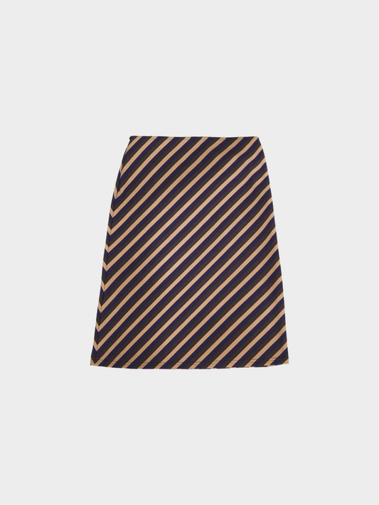 Miu Miu FW 2000 Multicoloured Stripe Midi Skirt