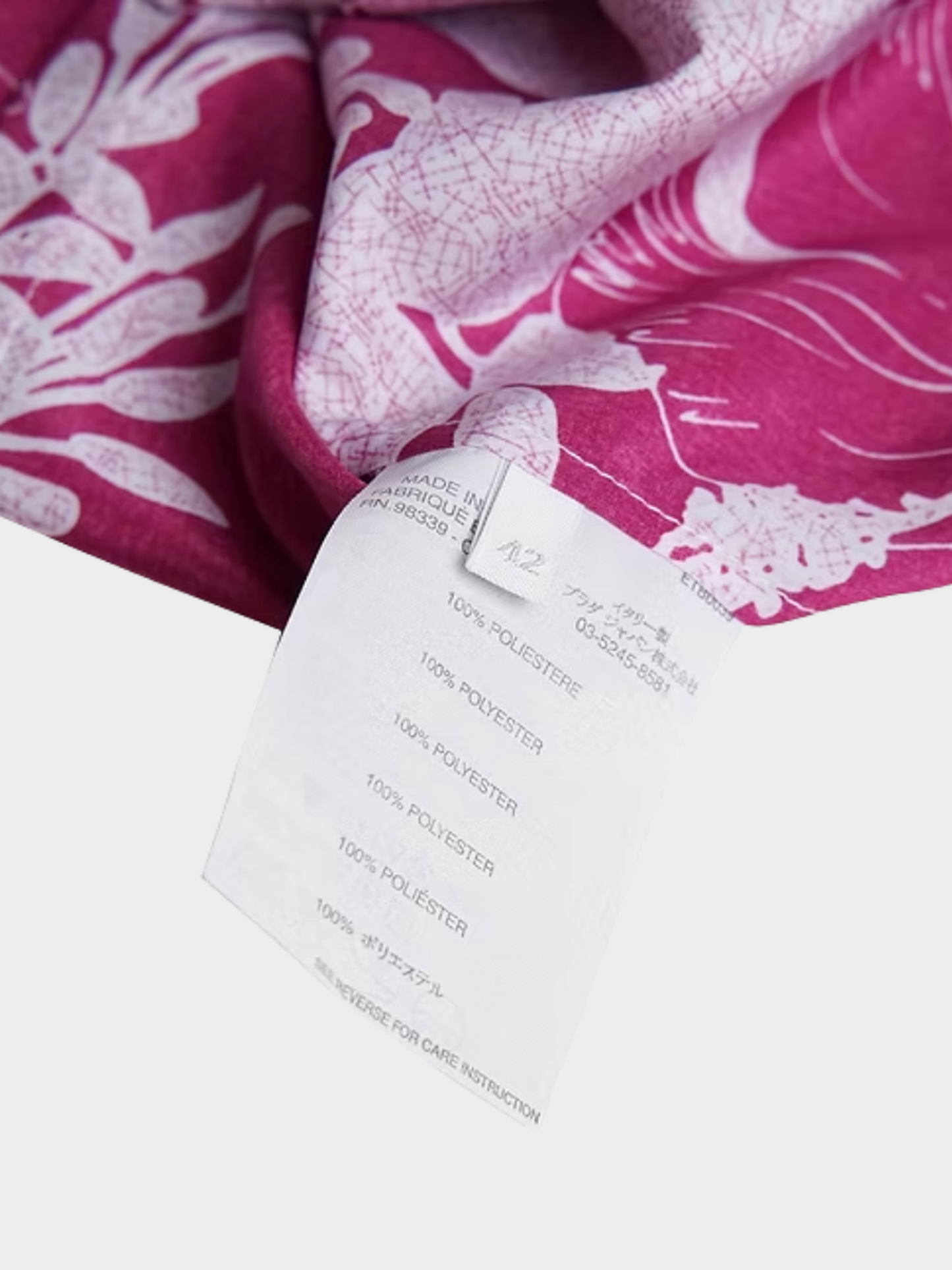 Miu Miu SS 2003 Fuschia Pink Floral Printed Sleeveless Top