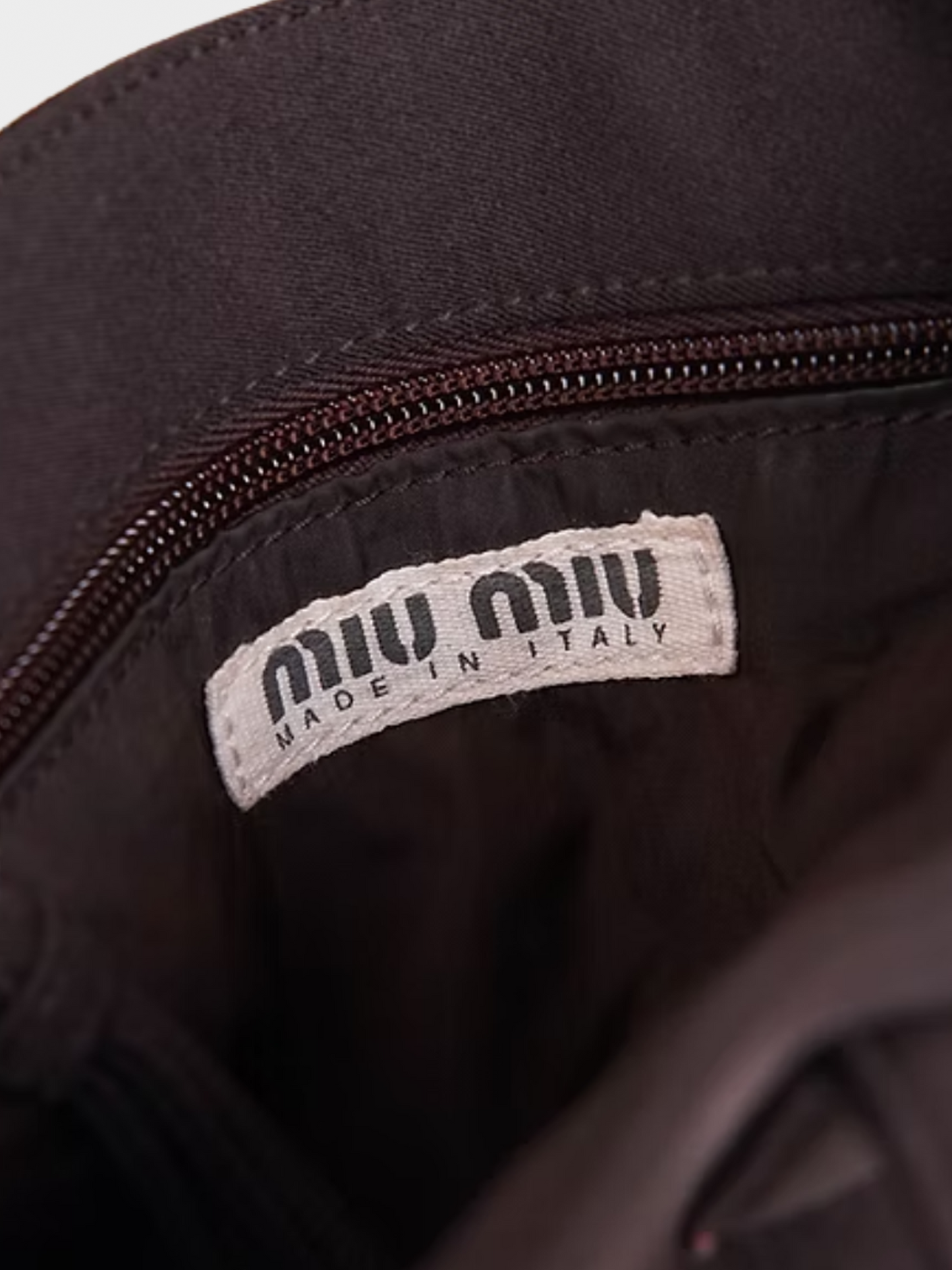 Miu Miu Early 1990s Brown Mini Tote Bag