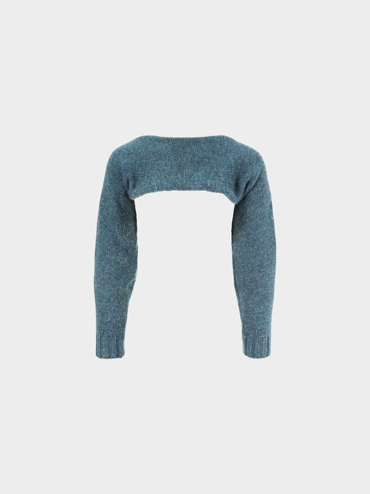 Maison Martin Margiela SS 1997 Blue Knit Long Sleeves/Arm Warmers