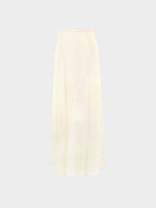 Maison Martin Margiela SS 1999 Cream Sheer Long Maxi Skirt