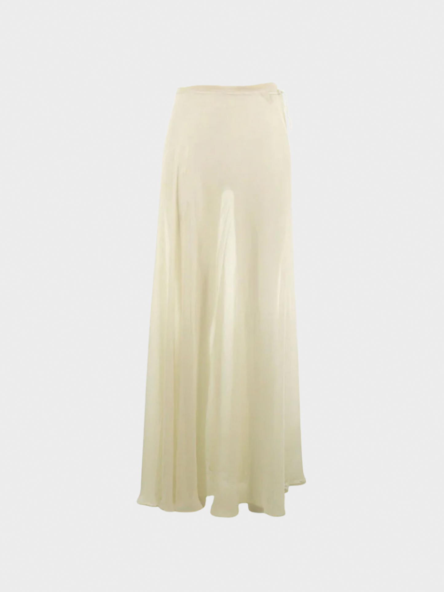 Maison Martin Margiela SS 1999 Cream Sheer Long Maxi Skirt