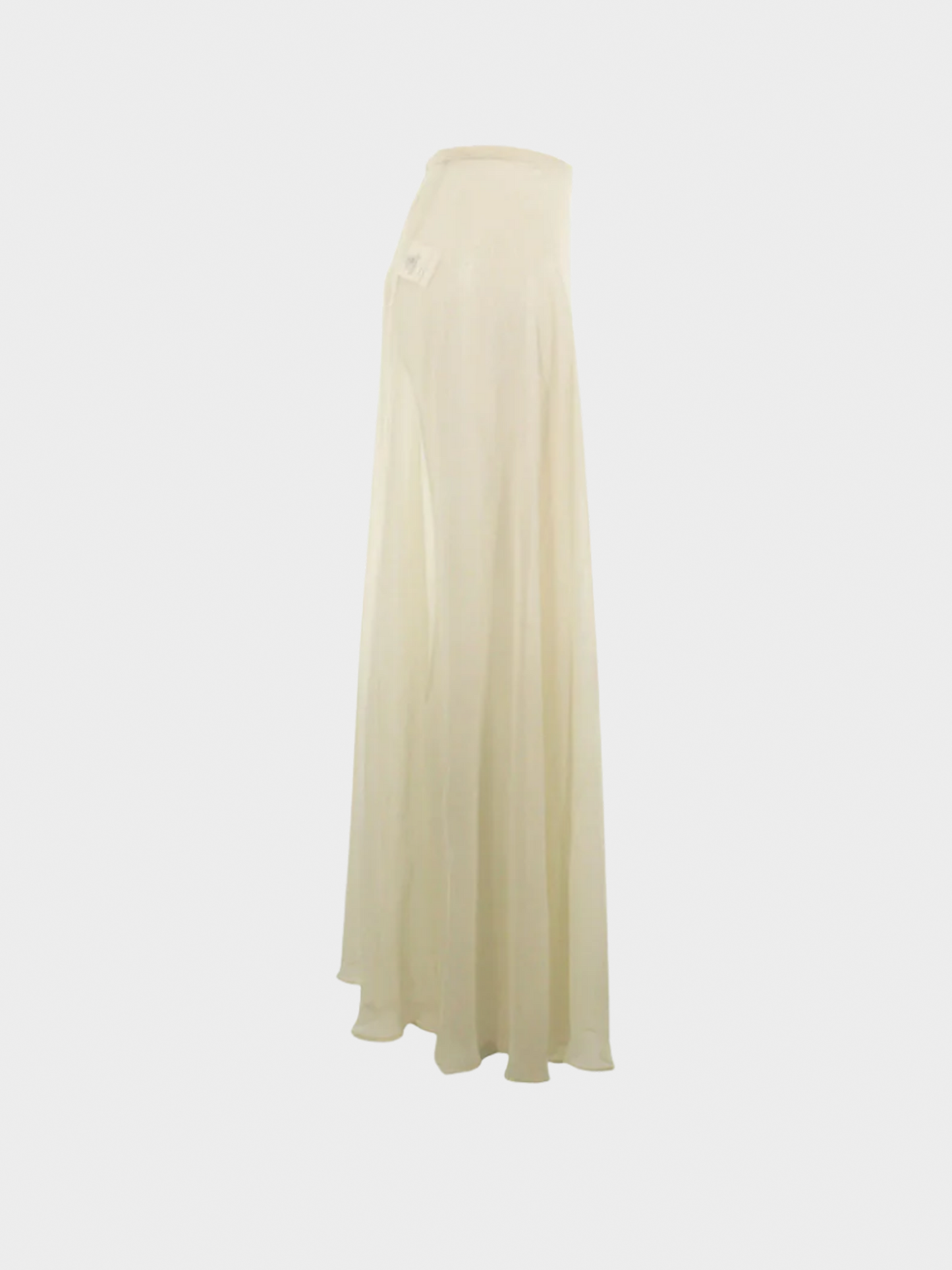 Maison Martin Margiela SS 1999 Cream Sheer Long Maxi Skirt