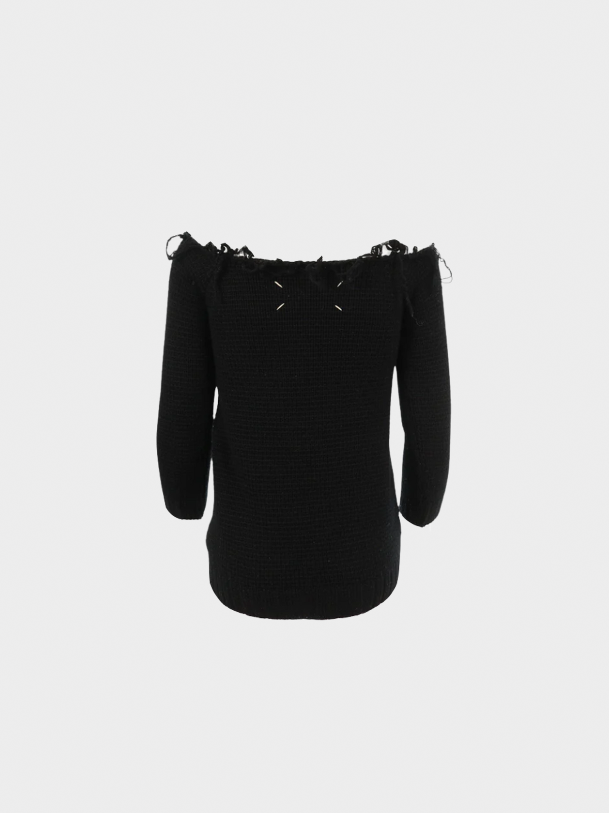 Maison Martin Margiela AW 2001 Black Off Shoulder Top