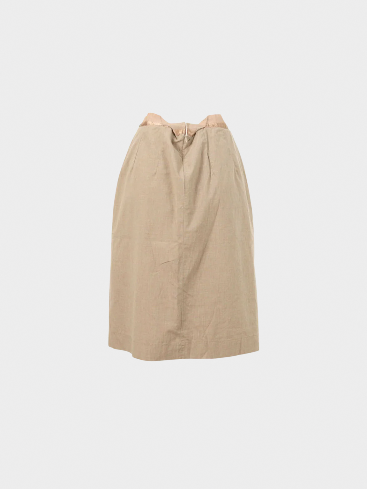Maison Martin Margiela SS 2004 Light Brown Cotton Midi Skirt