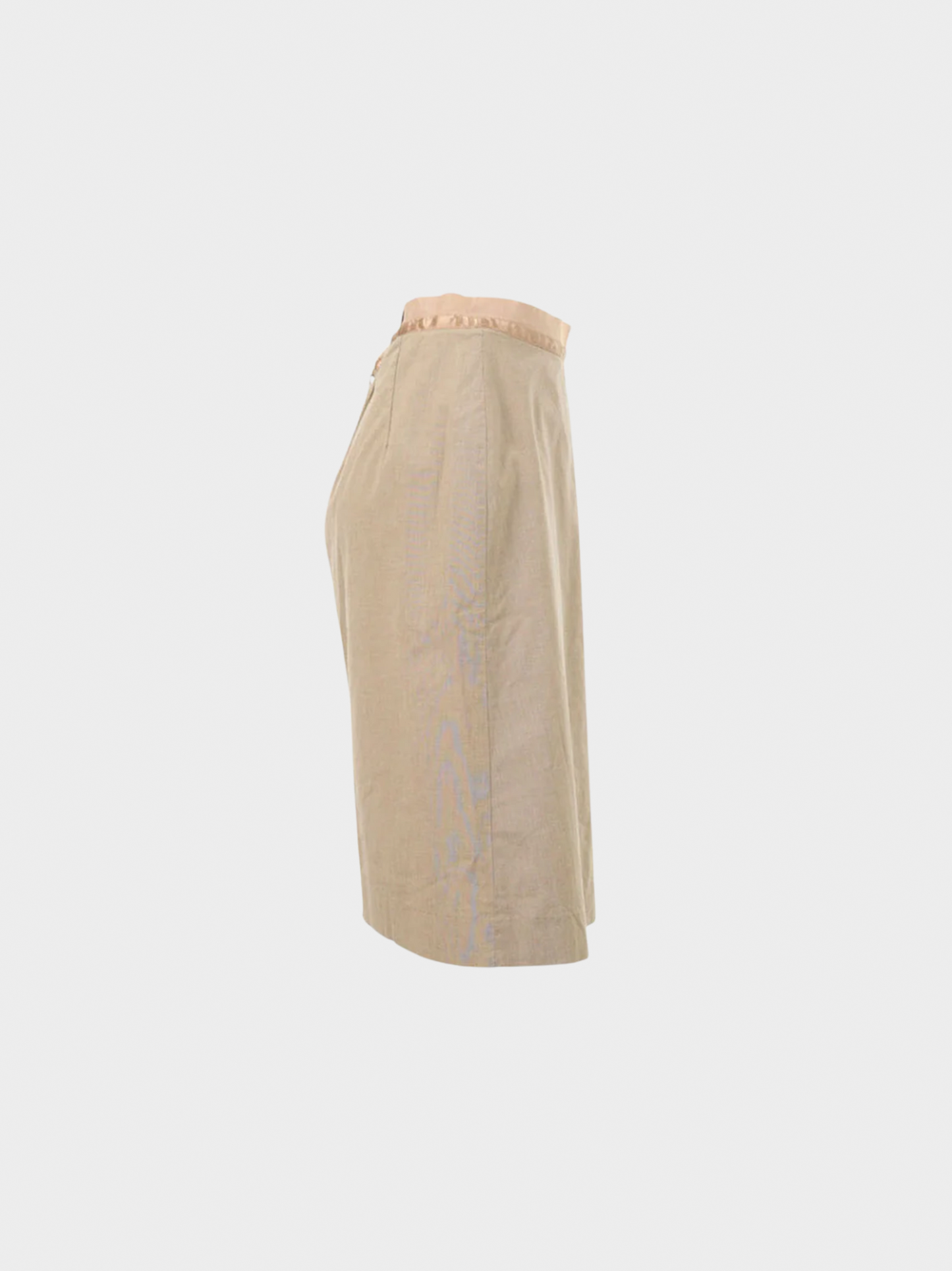 Maison Martin Margiela SS 2004 Light Brown Cotton Midi Skirt