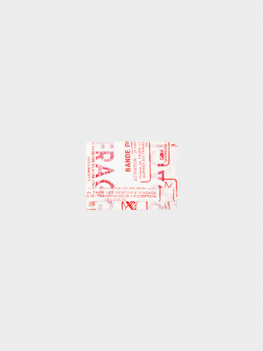 Maison Martin Margiela SS 2006 Red and Off-white Graphic Printed Wallet