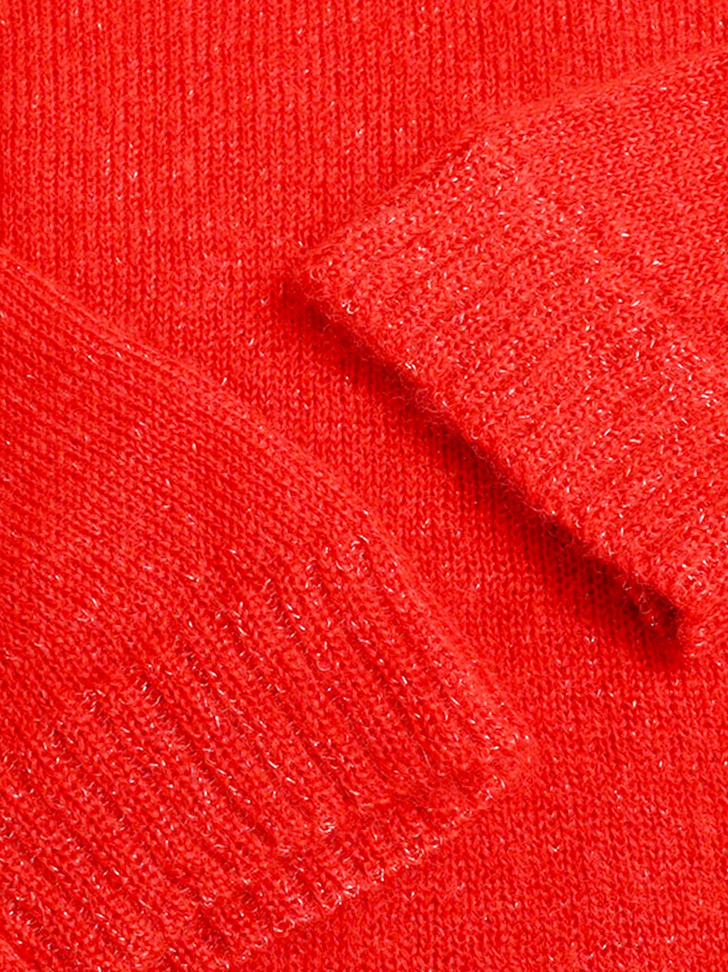 Maison Martin Margiela AW 2004 Red Mohair Knit High Neck Sweater