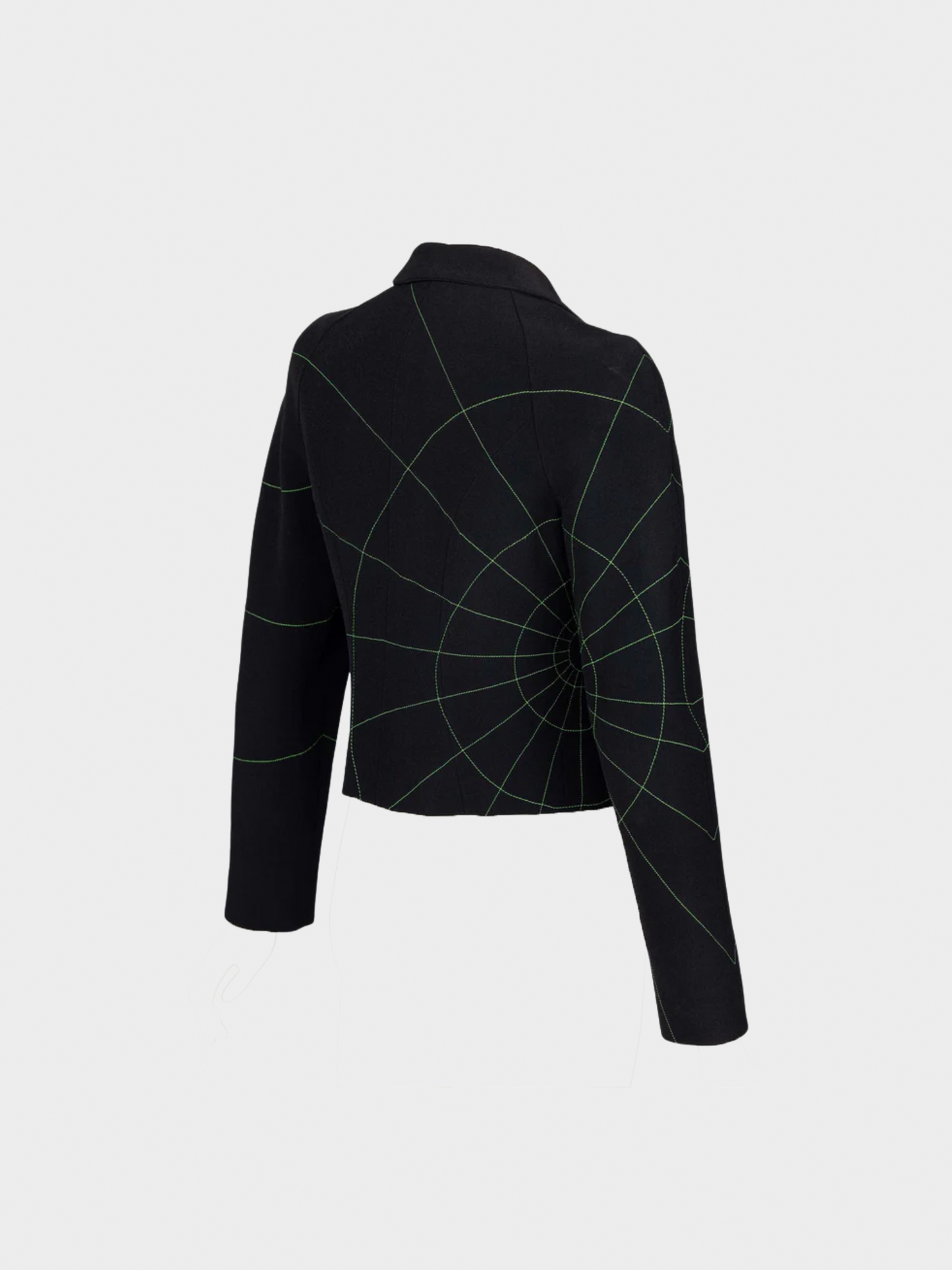 Moschino 1990s Cheap and Chic Midnight Blue Directions Jacket