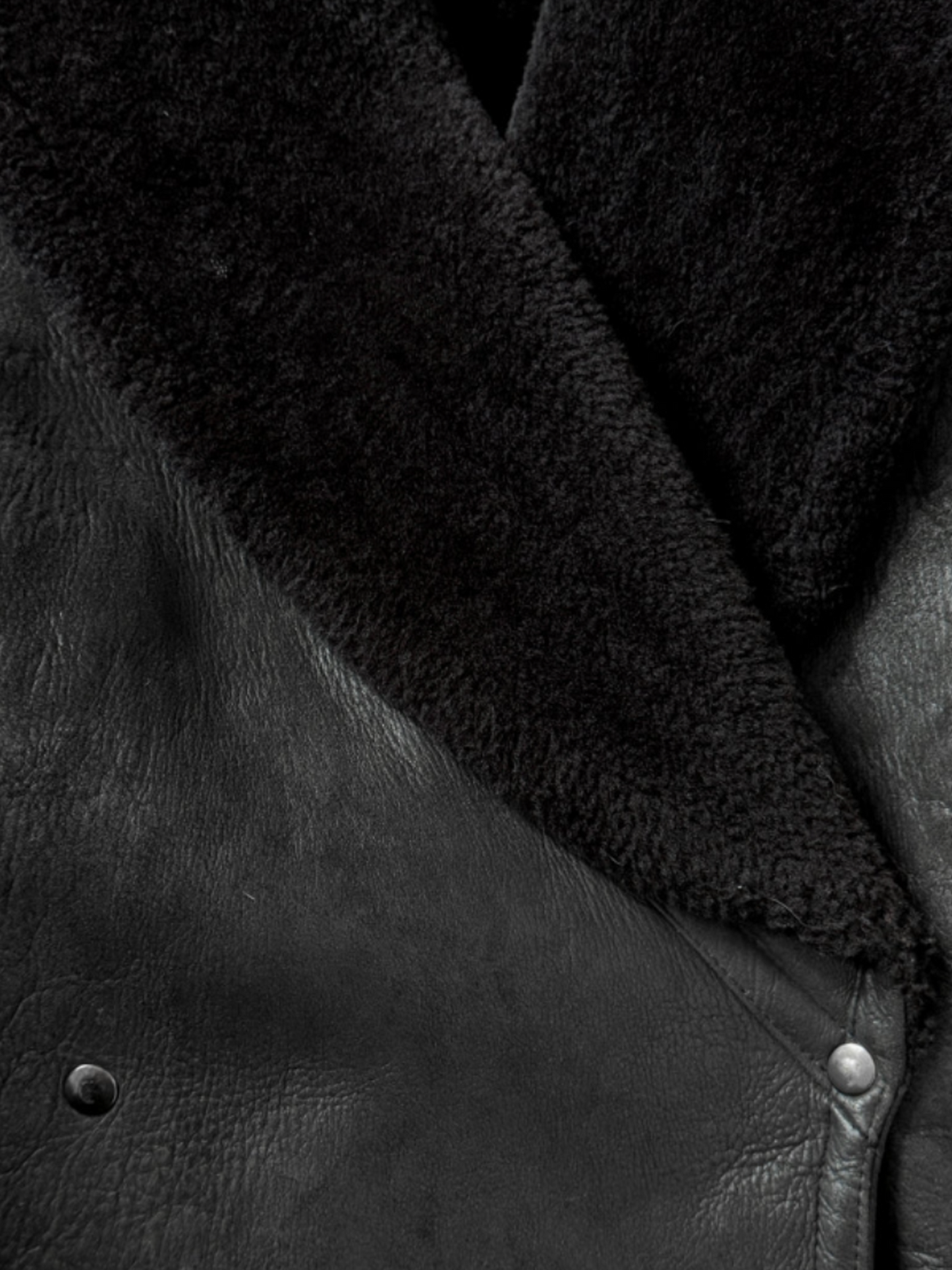 Thierry Mugler 1980s Black Sheepskin Coat