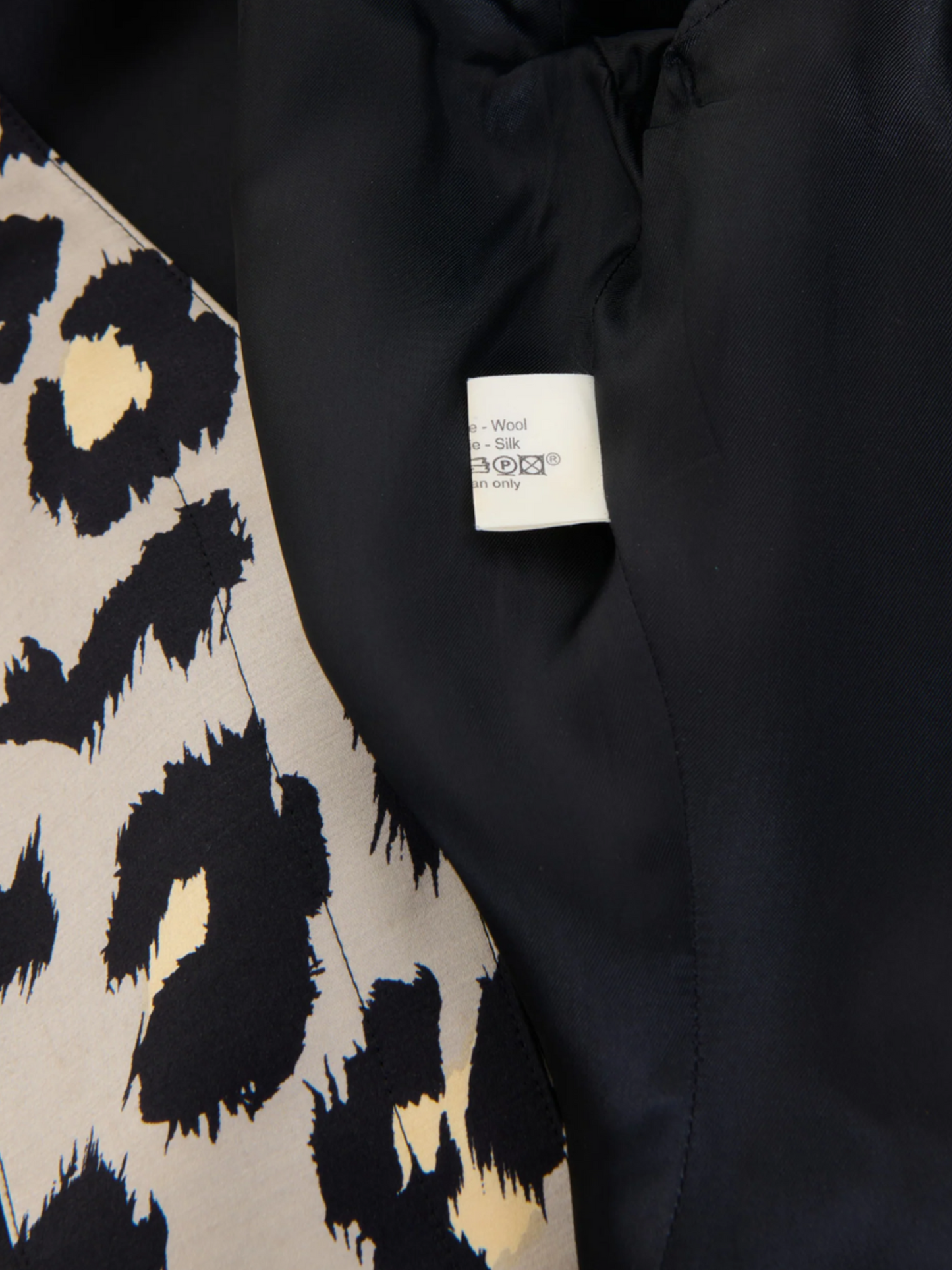 Thierry Mugler Couture FW 2001 Grey Silver Cheetah Print Silk Jacket