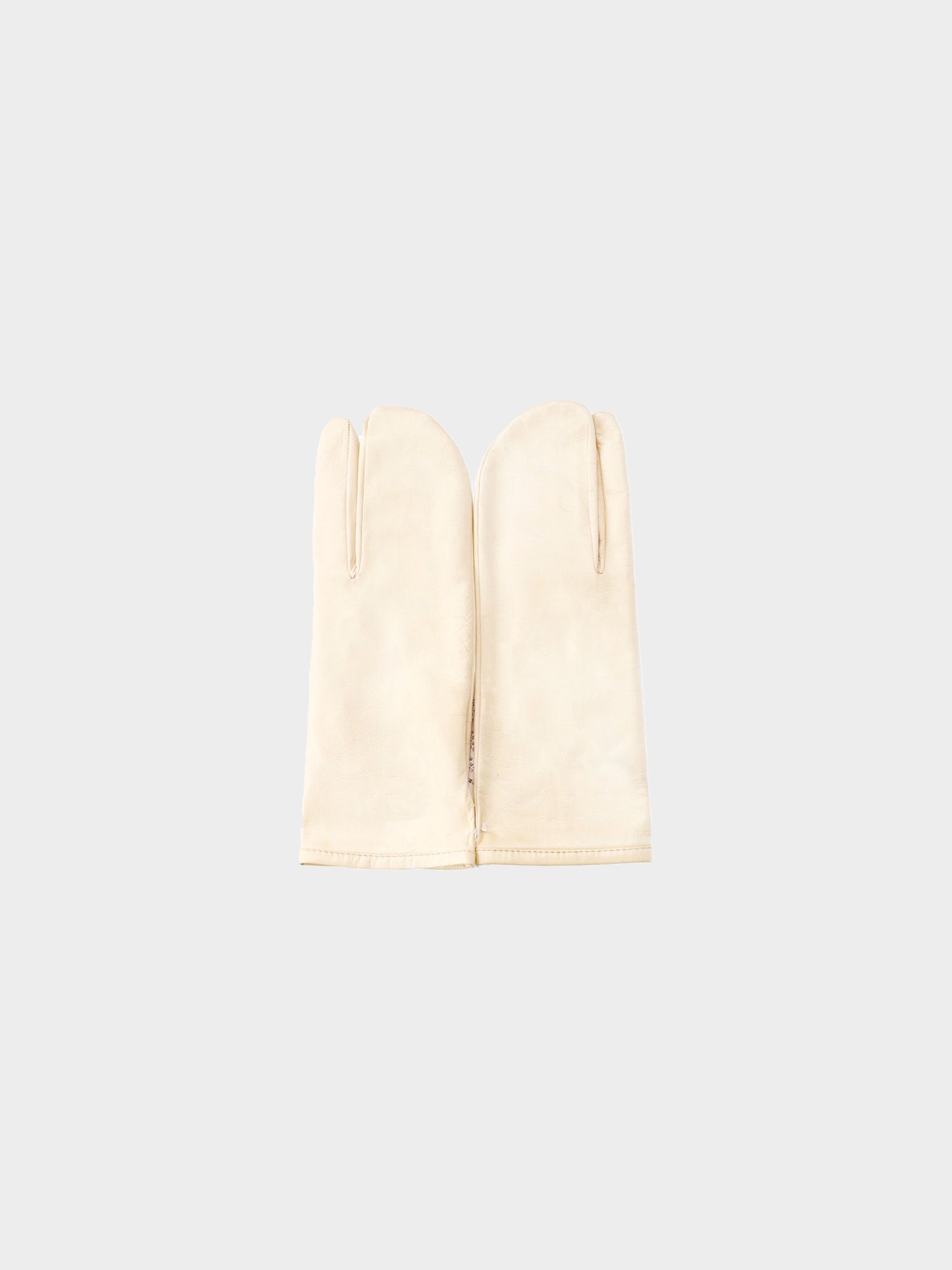 Maison Martin Margiela 2000s Beige Leather Tabi Gloves
