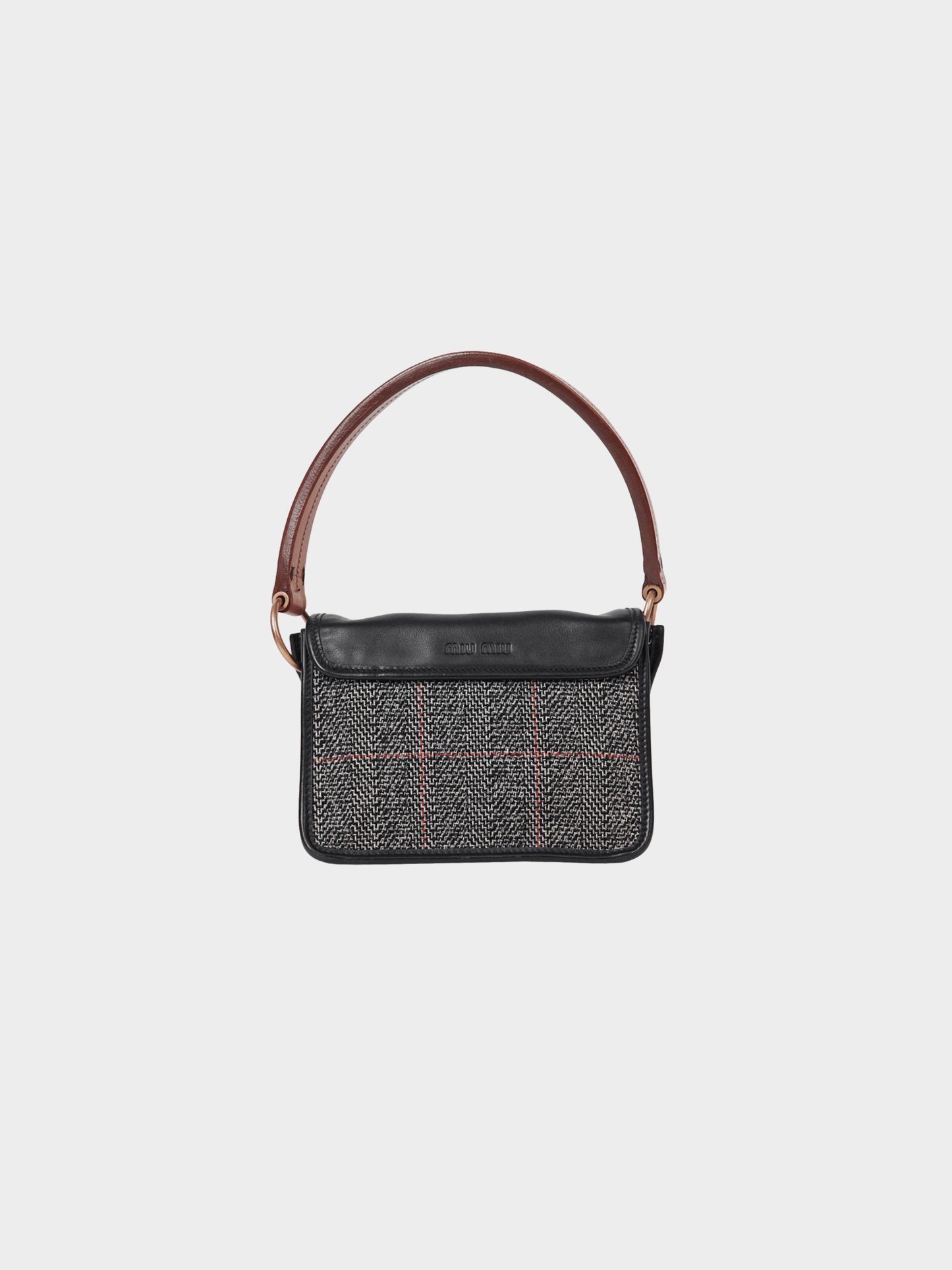Miu Miu FW 2003 Wool Leather Bag