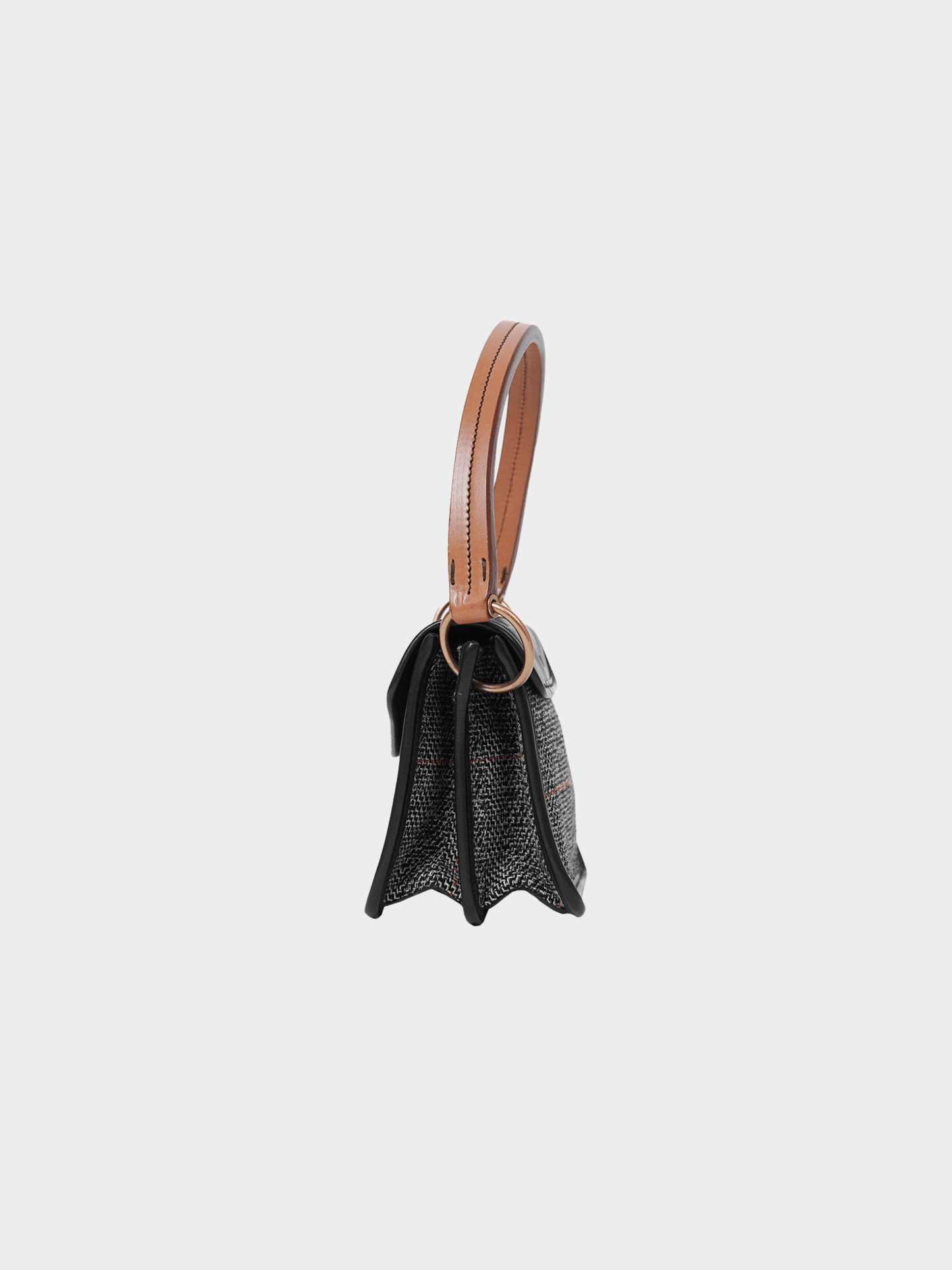 Miu Miu FW 2003 Wool Leather Bag