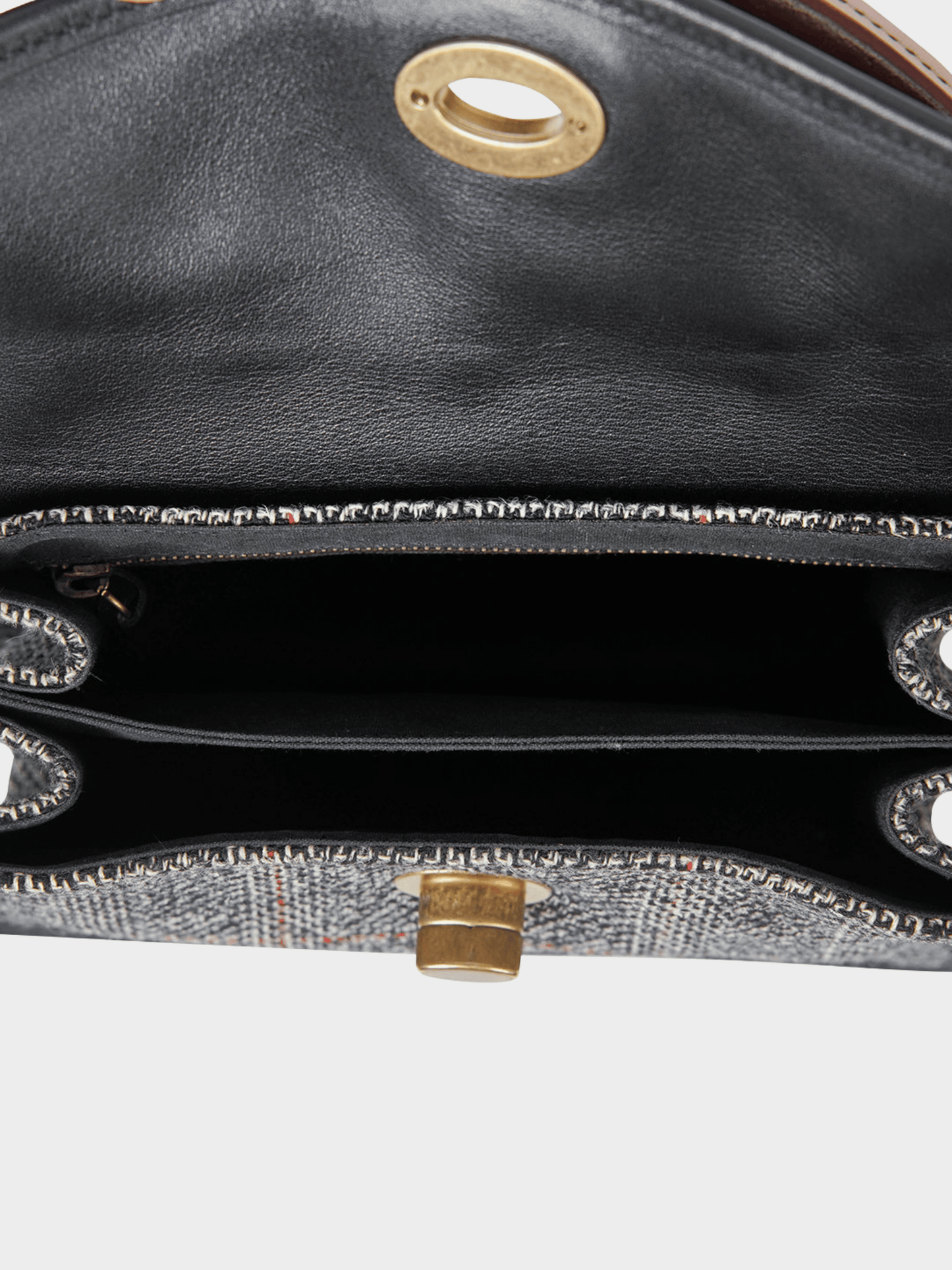 Miu Miu FW 2003 Wool Leather Bag