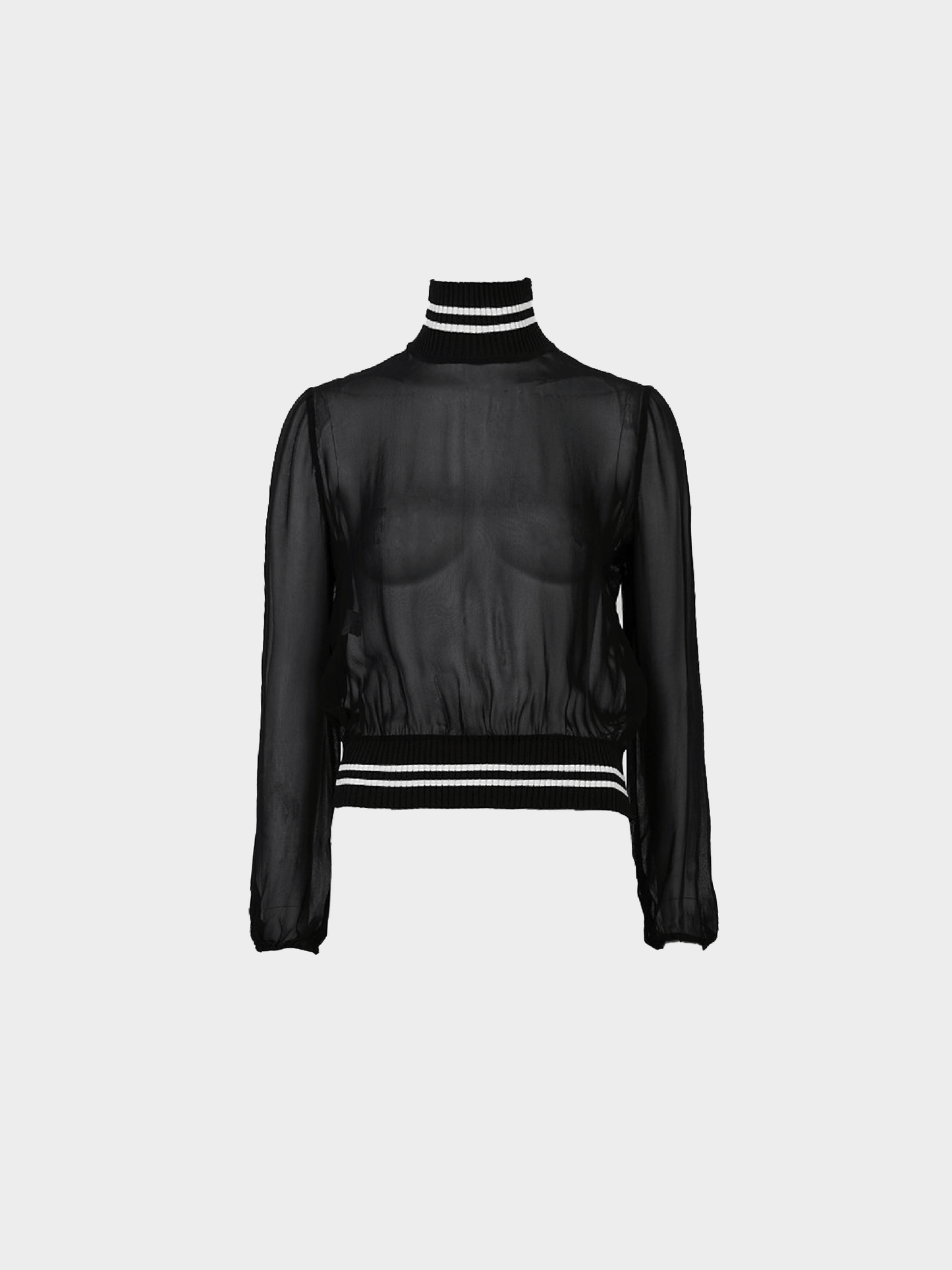 Miu Miu SS 2000 Black Sheer Top